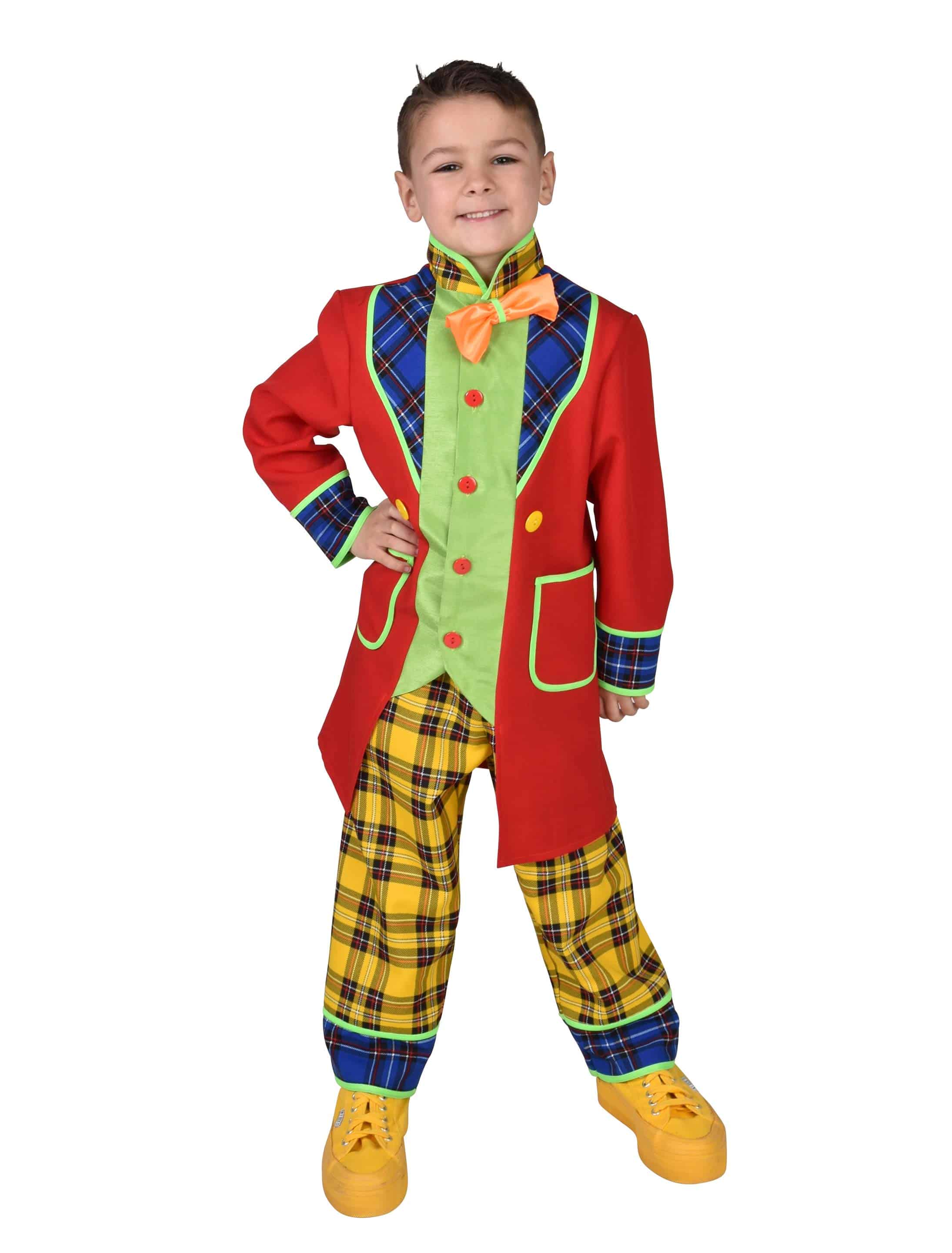 Anzug Clown Pepe Kinder 2-tlg. bunt 104