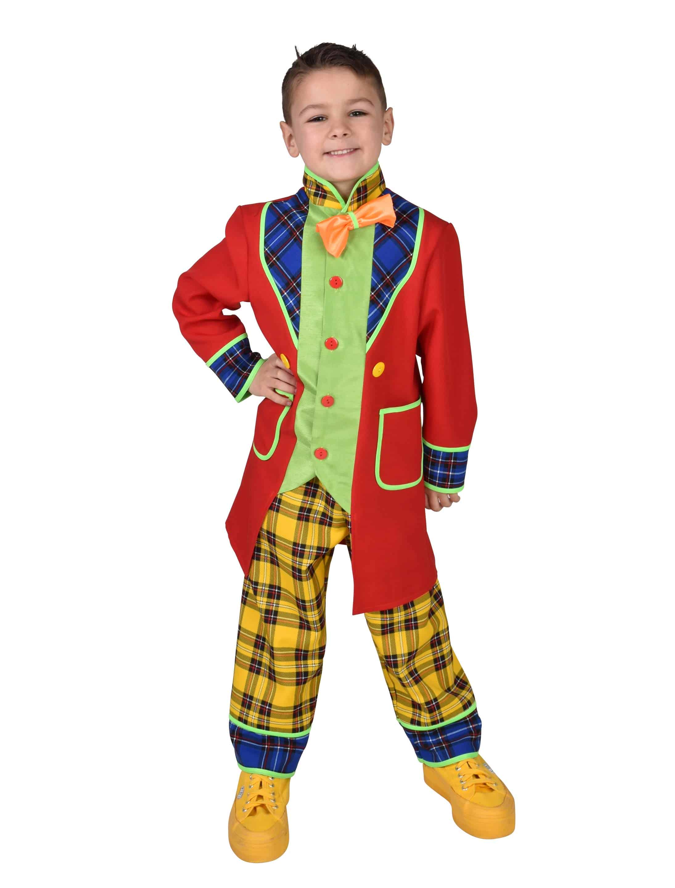 Anzug Clown Pepe Kinder 2-tlg. bunt 116