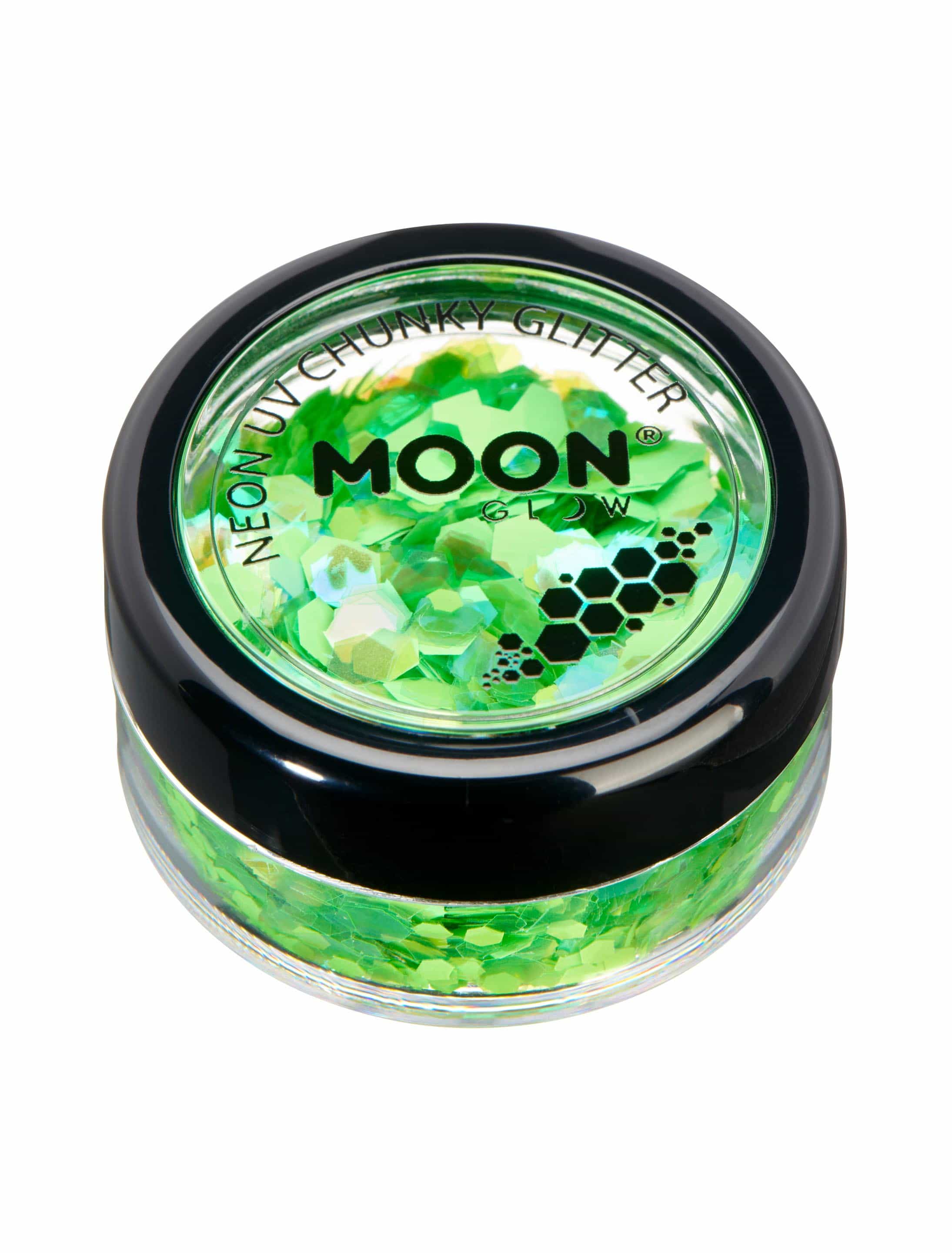 Glitzer Chunky Neon UV 3g neongrün