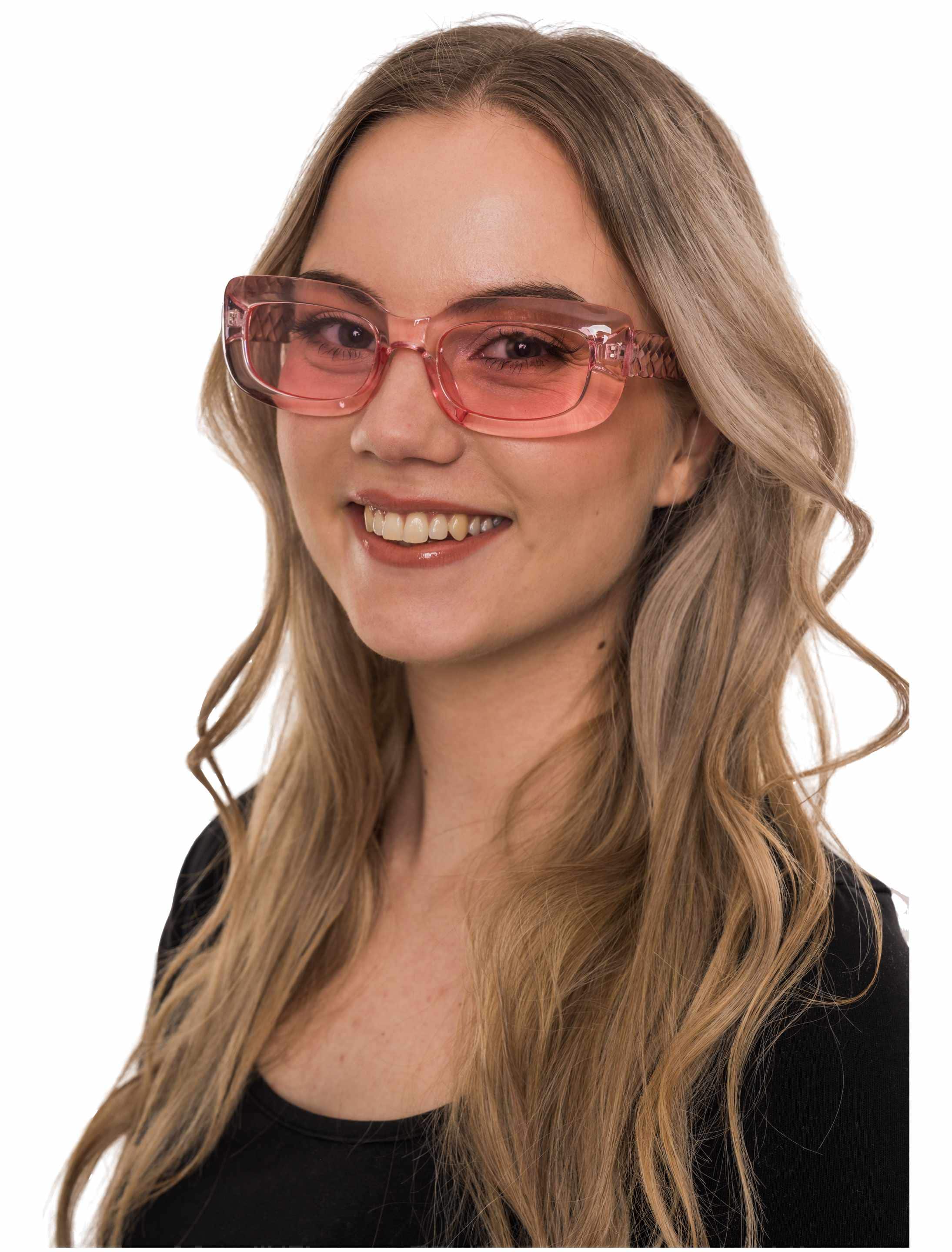 Brille transparent  pink