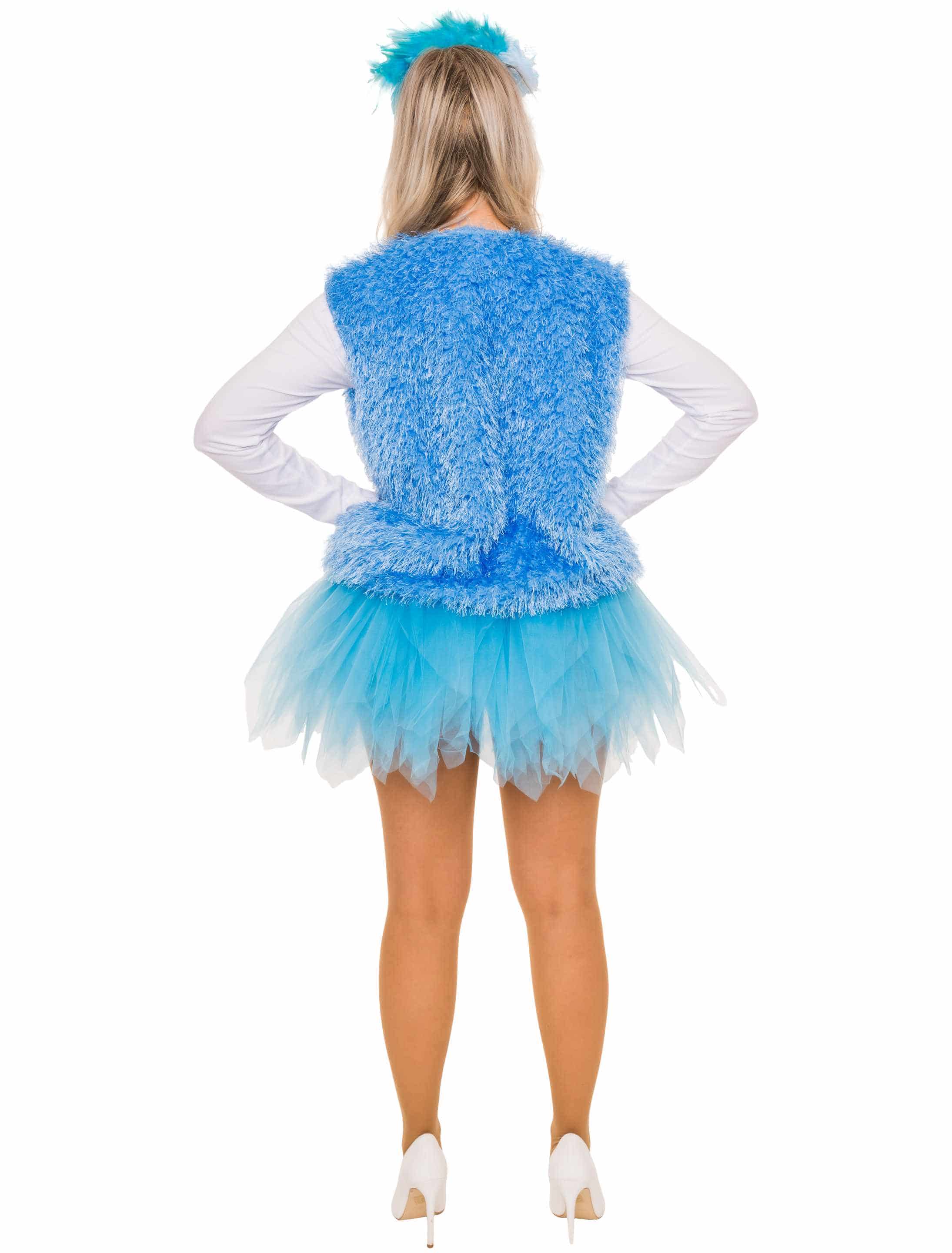 Weste mit Frottee-Fransen hellblau S/M Weste mit Frottee-Fransen hellblau S/M
