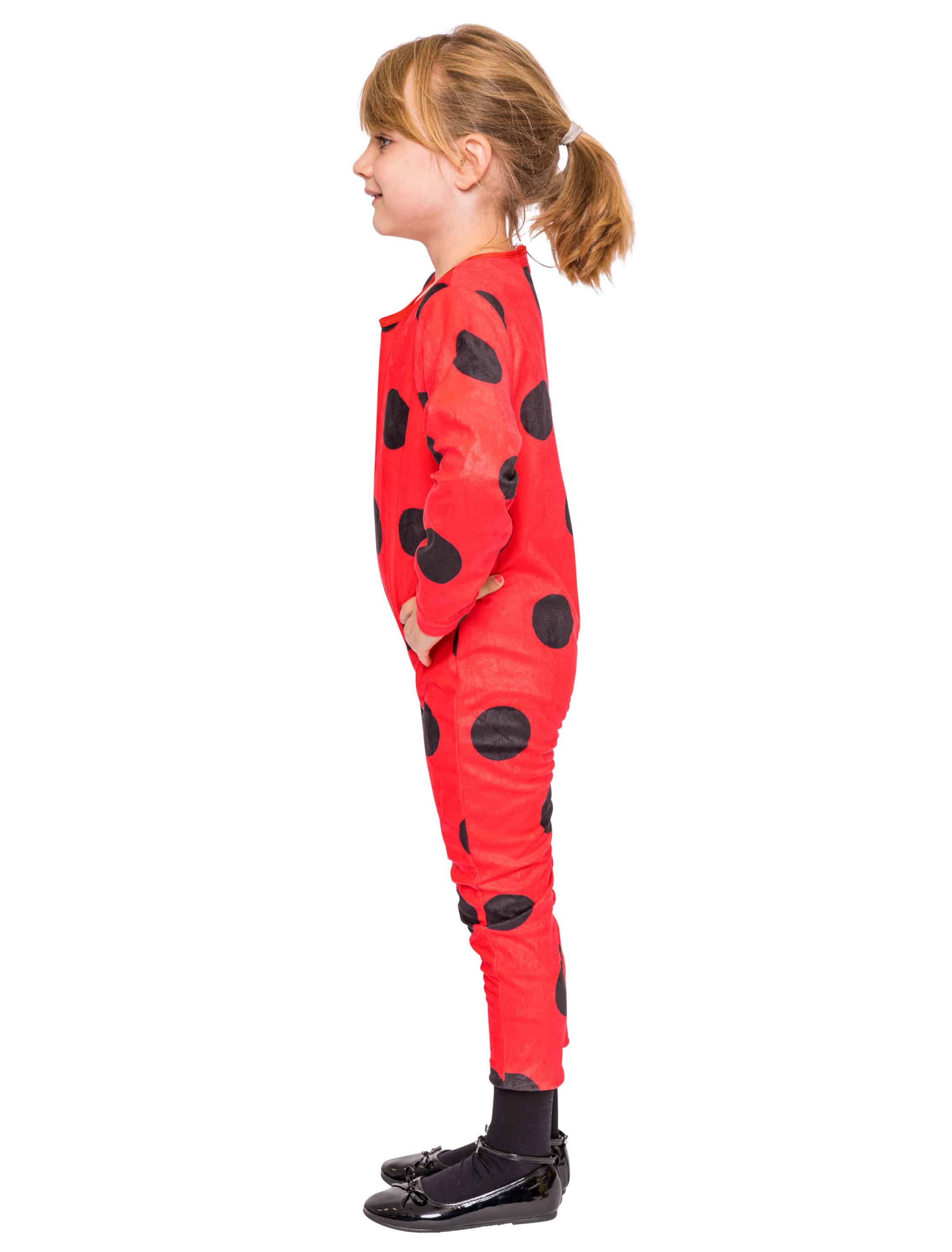 Jumpsuit Marienkäfer schwarz/rot 128