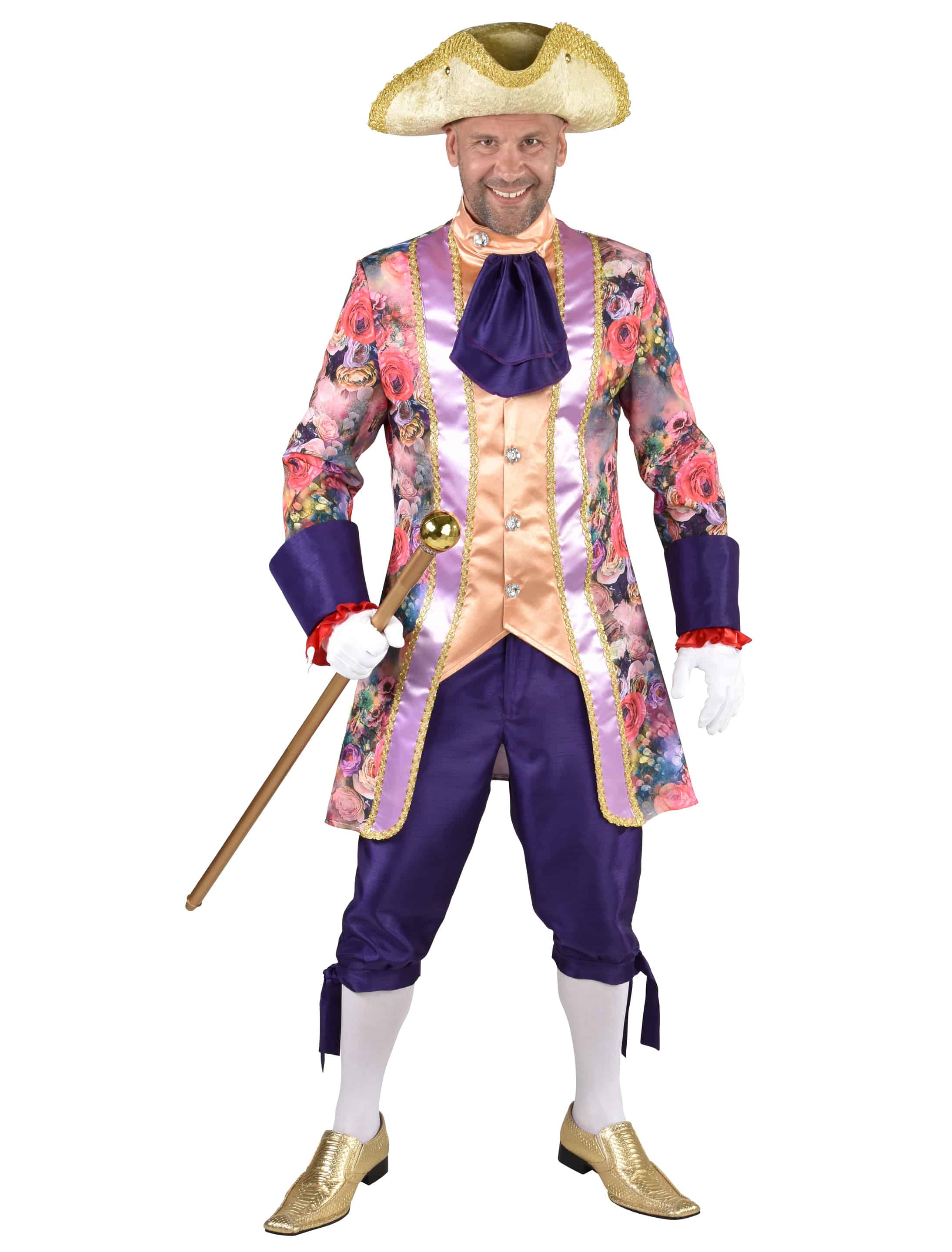 Anzug Marquis Rosen Herren 2-tlg. pink/blau S