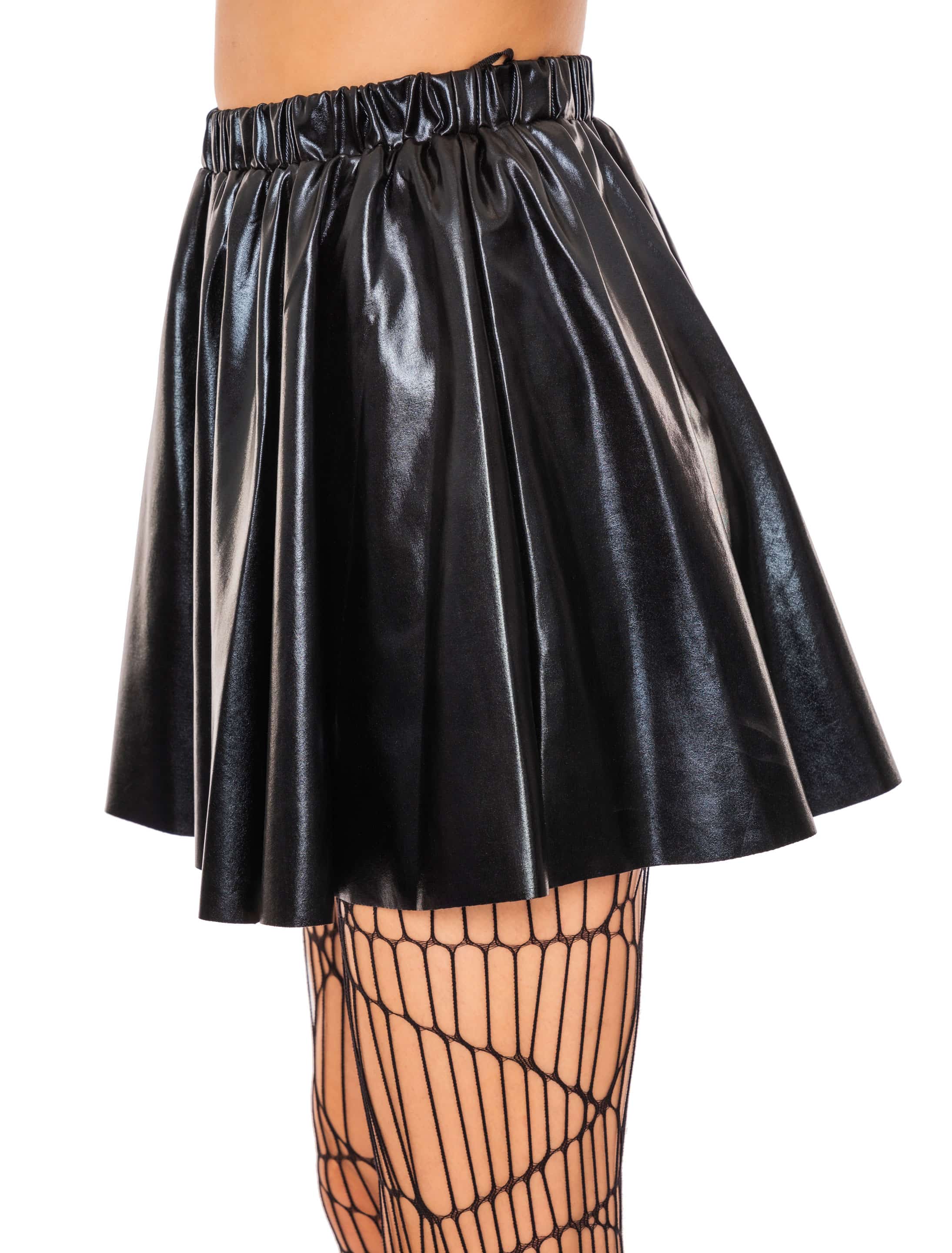 Rock metallic Damen schwarz one size