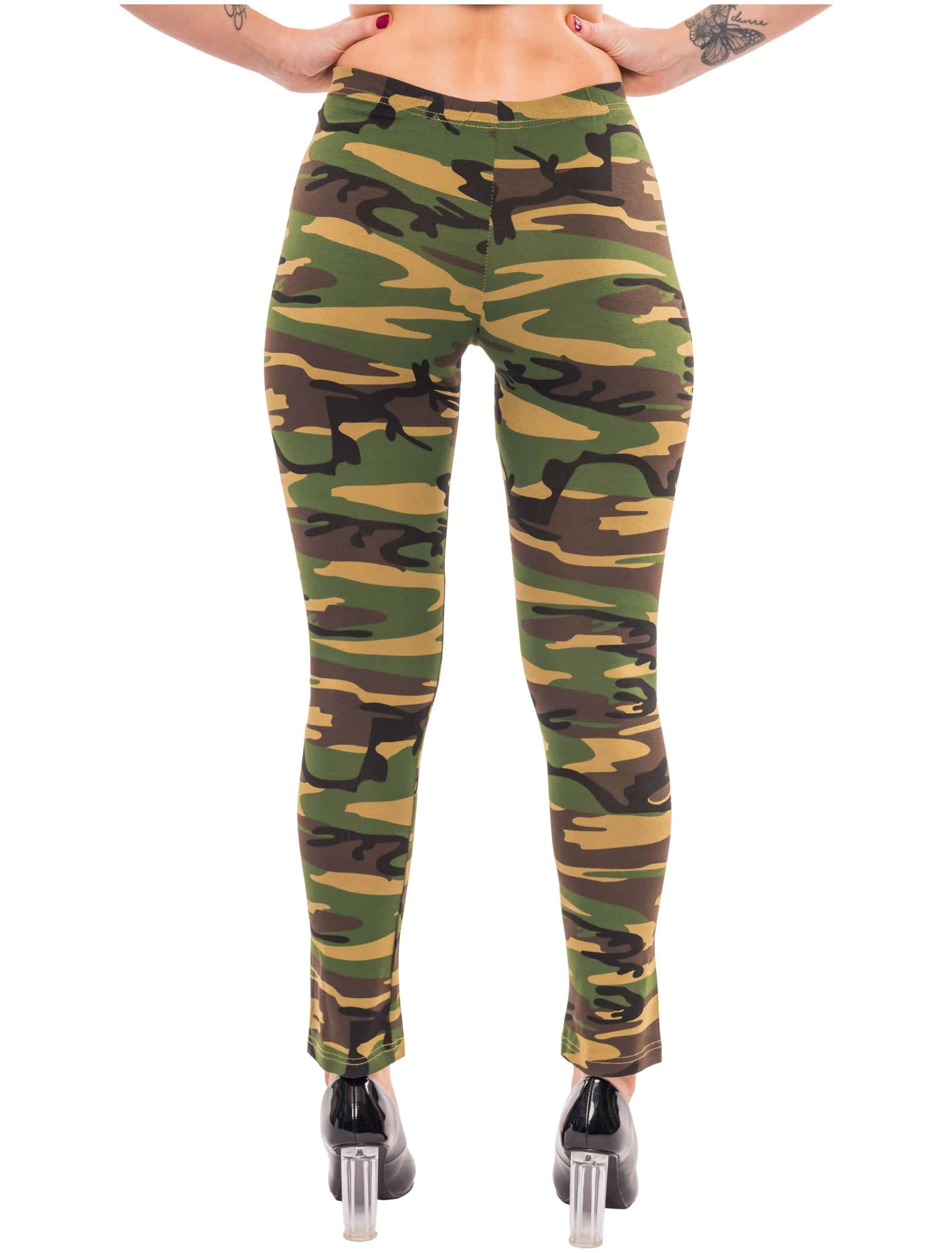 Leggings Damen camouflage S/M