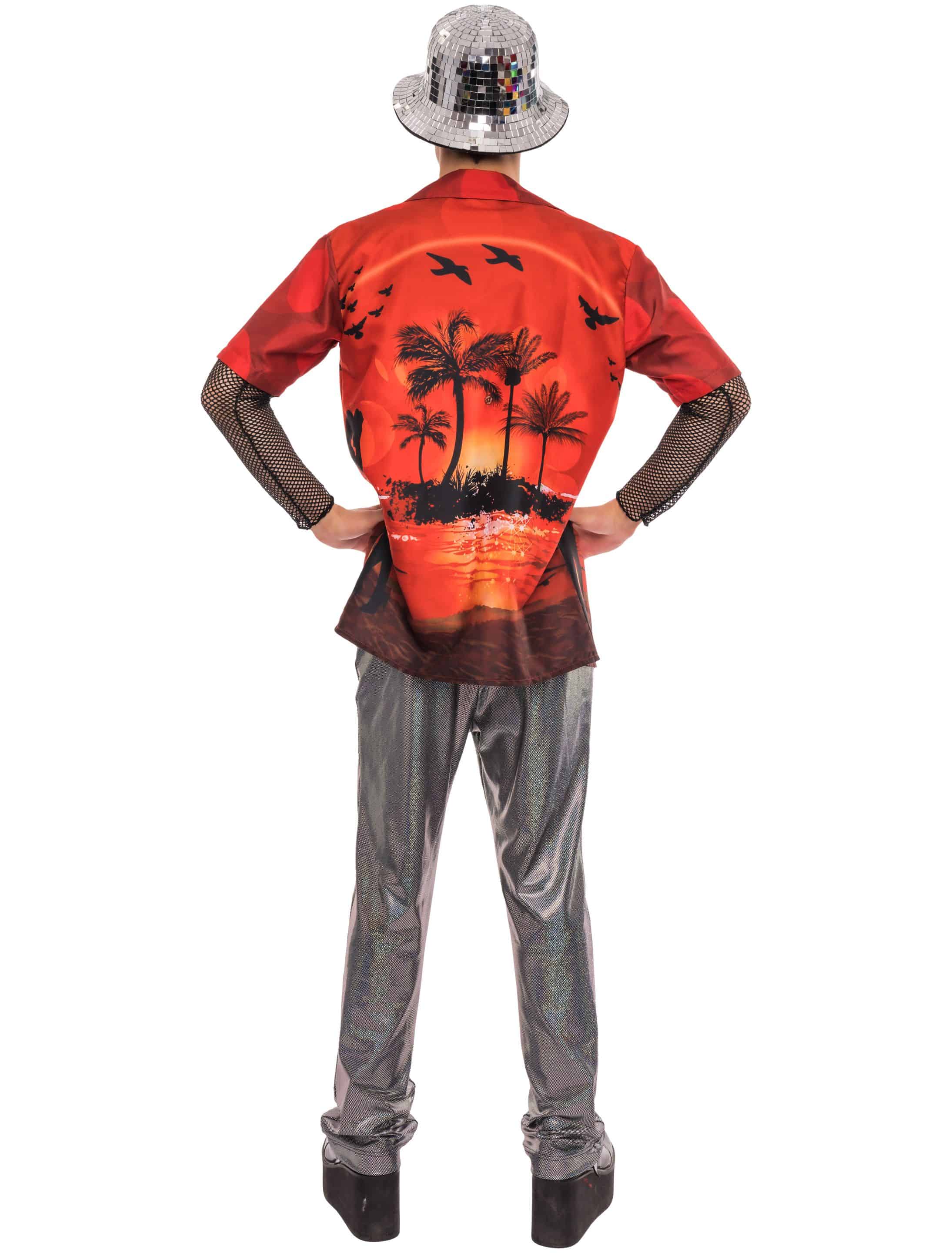 Hawaiihemd Herren rot M