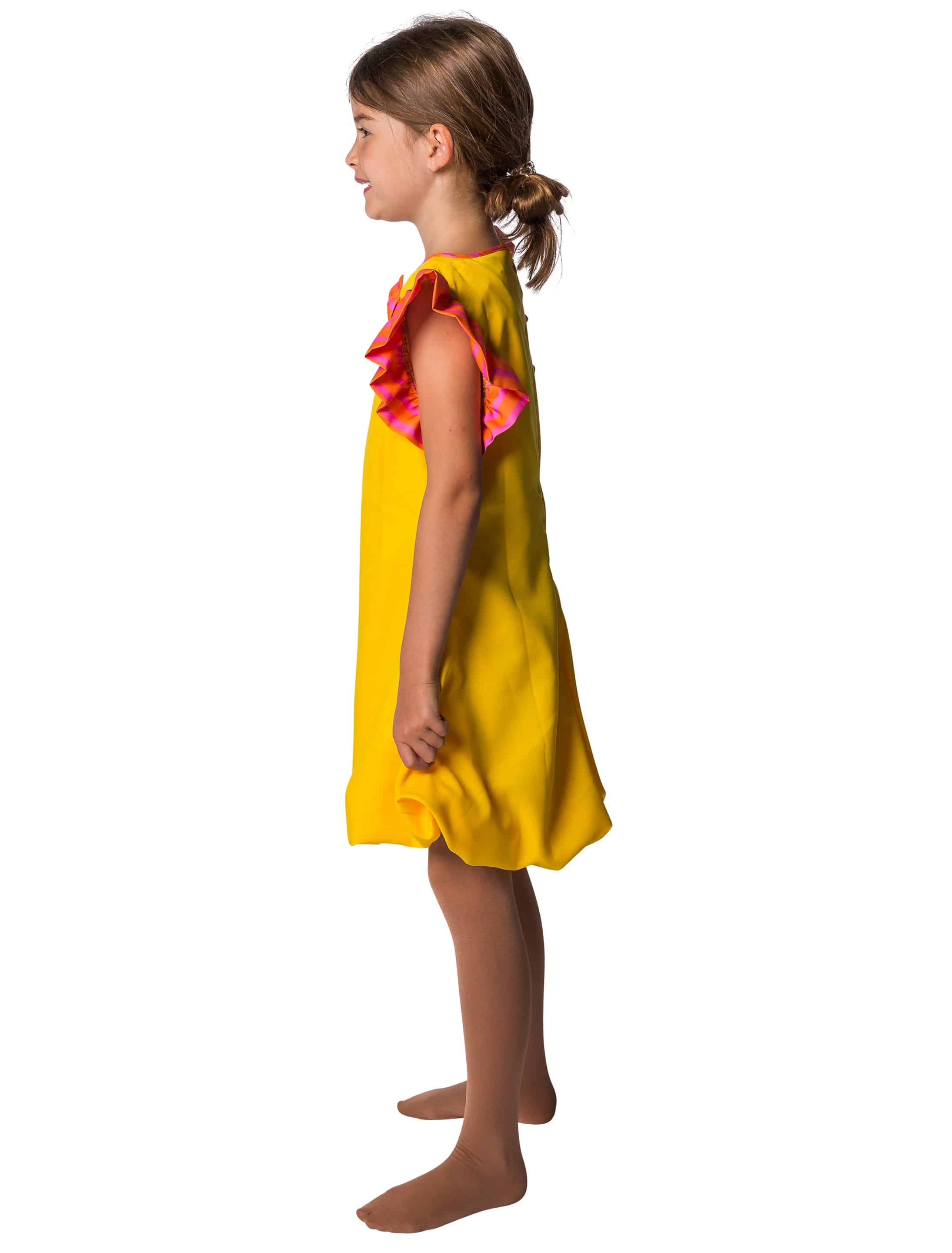 Kleid Bobi Kinder Mädchen gelb 128