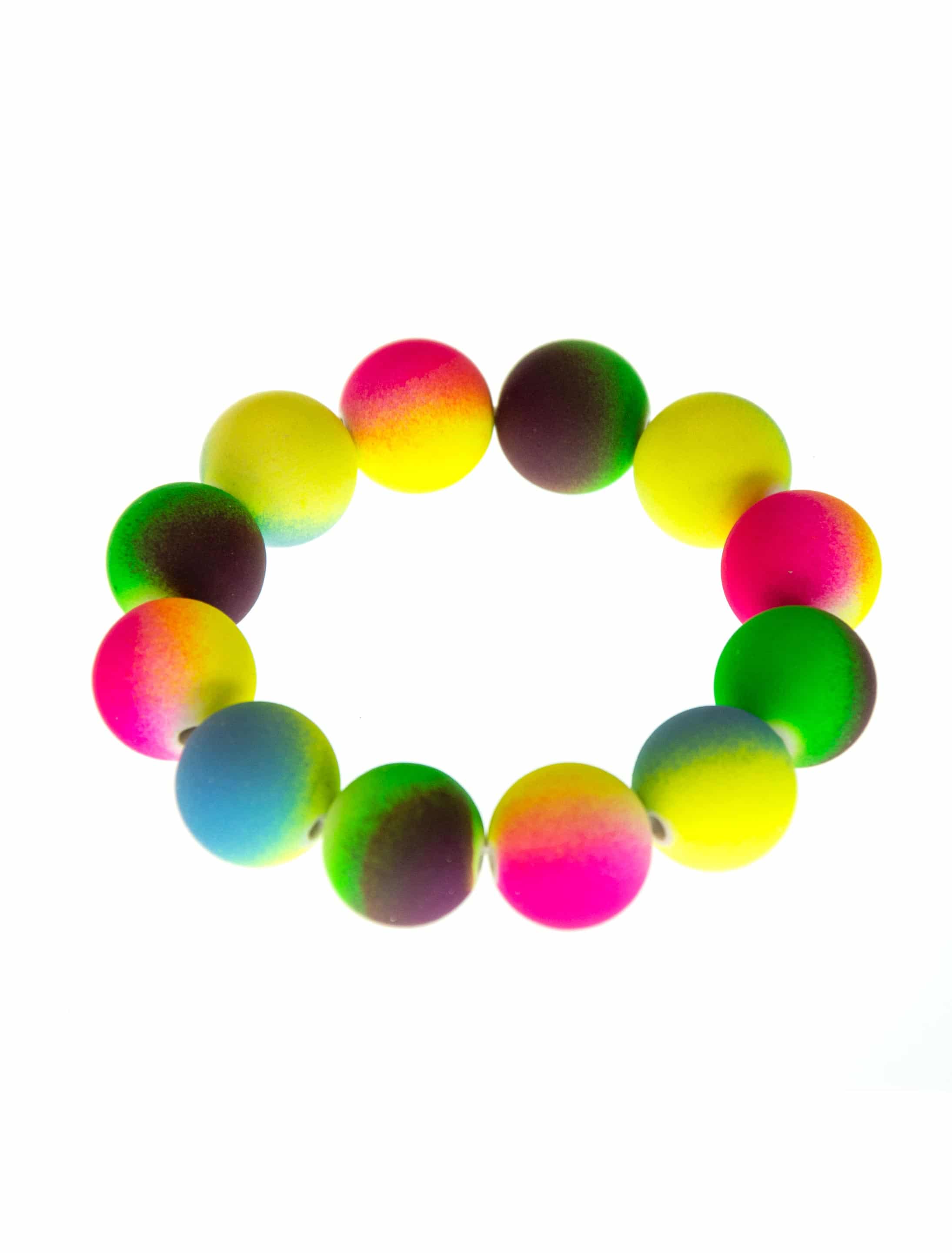 Perlenarmband Neonfarben