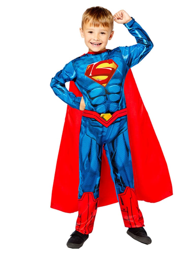 Superman Kinder 4-6 Jahre rot/blau 128