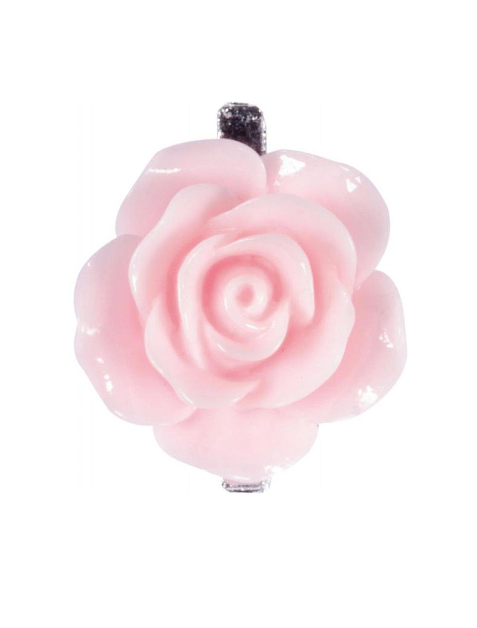 Clip Rose 2,5cm 6 Stk. rosa