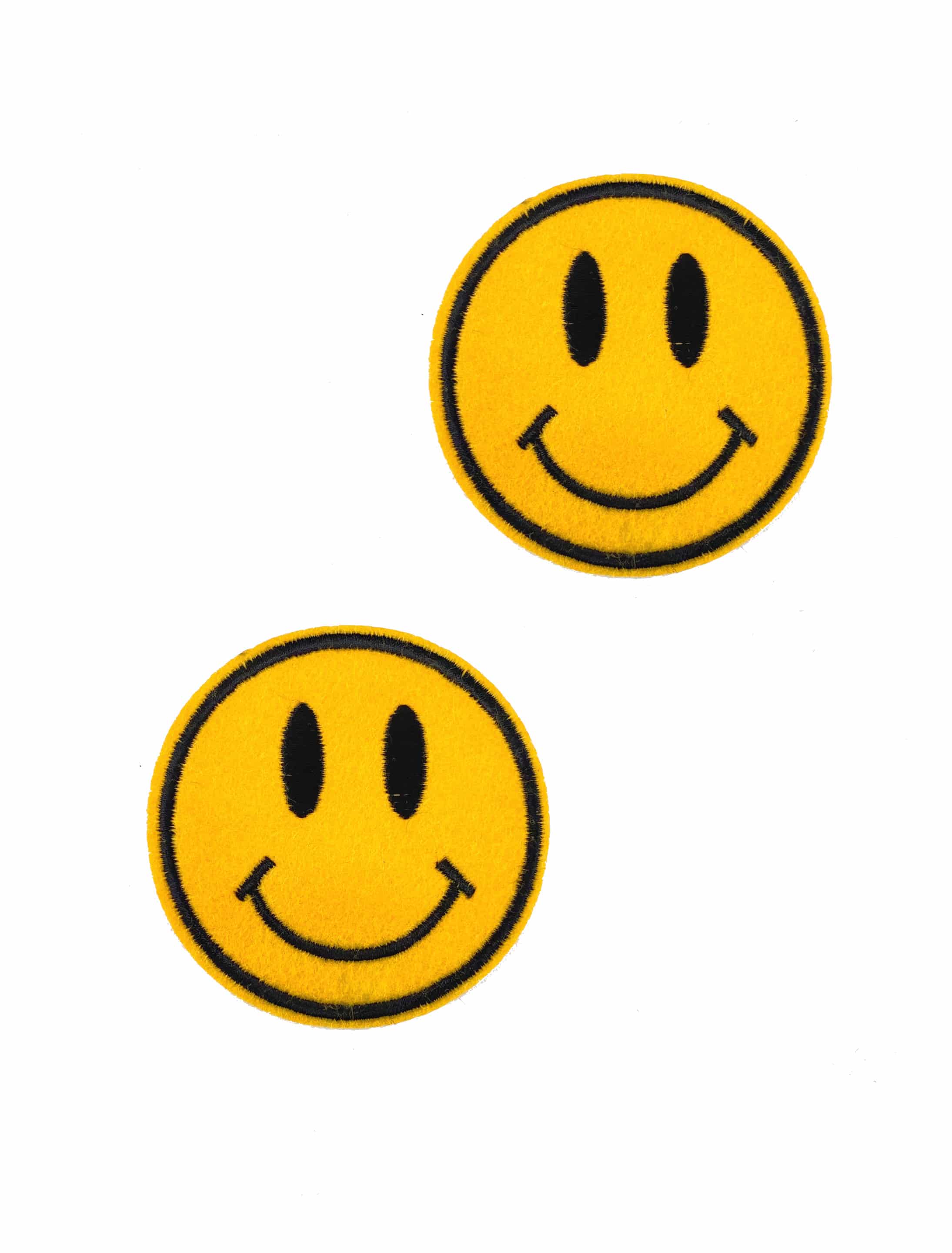 Aufnäher Grinsebacke/Smiley 2 Stk.