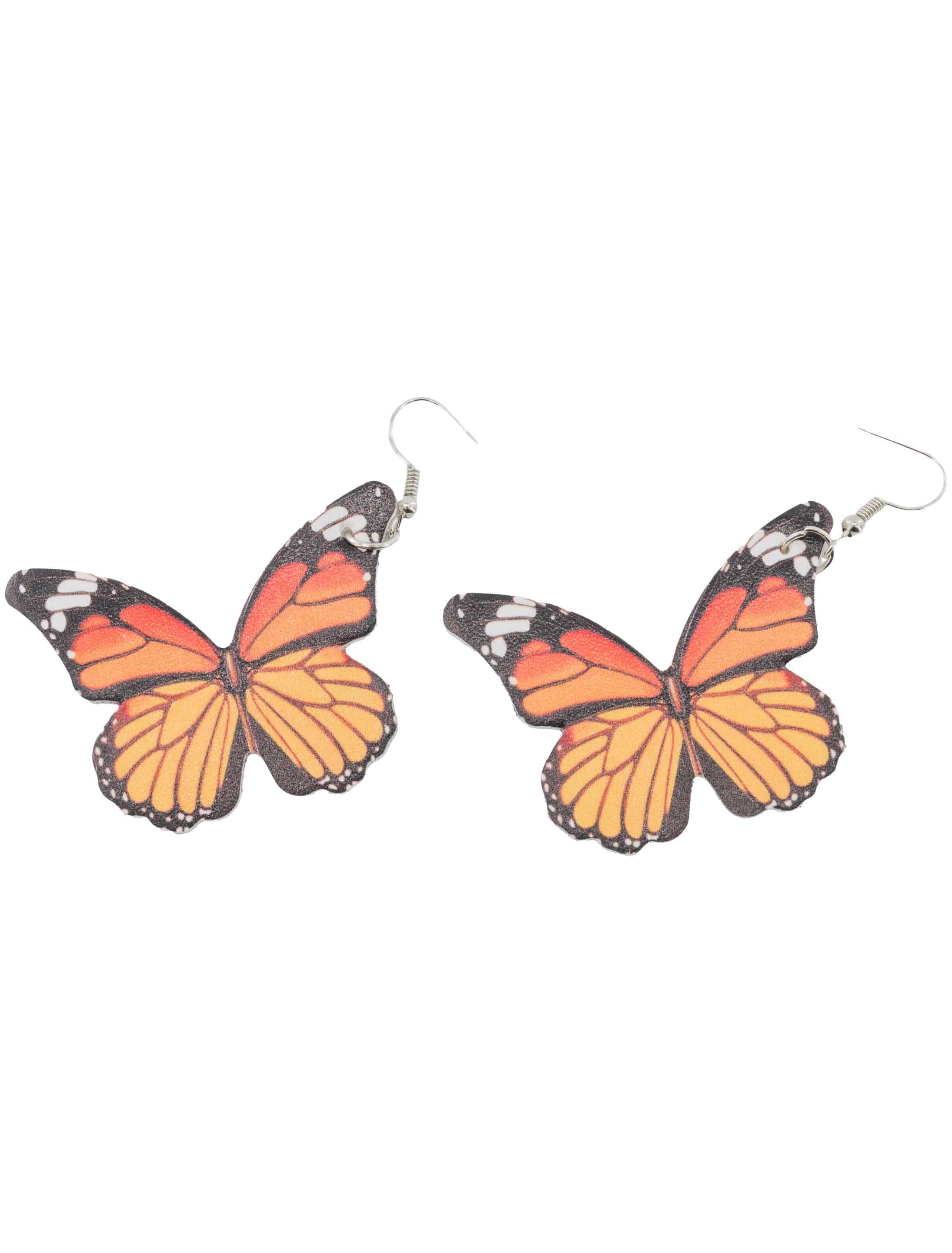 Ohrringe Schmetterlinge orange