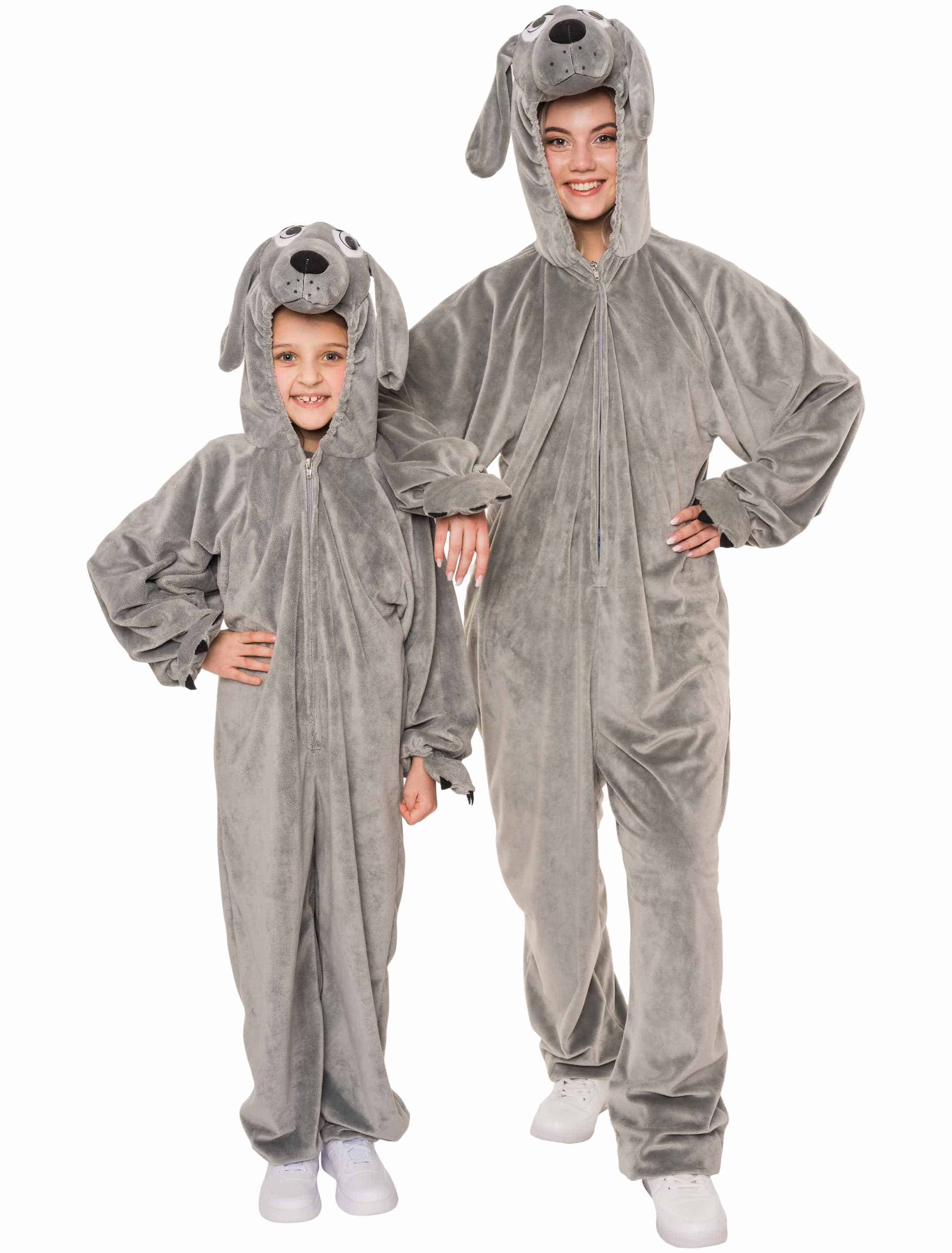 Overall Plüsch Hund Damen grau 34/36 Overall Plüsch Hund Damen grau 34/36