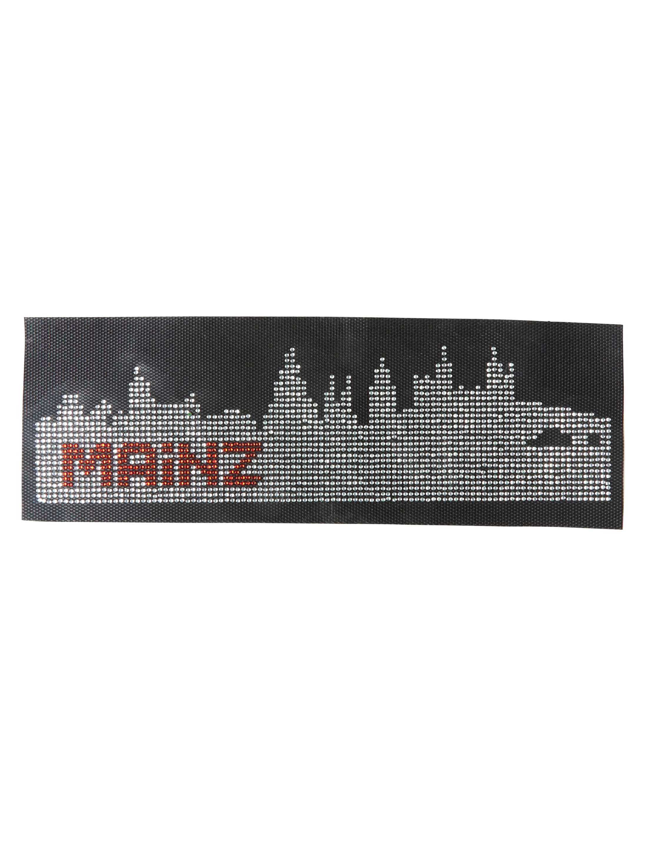 Bügelbild Mainz Skyline aus Strass