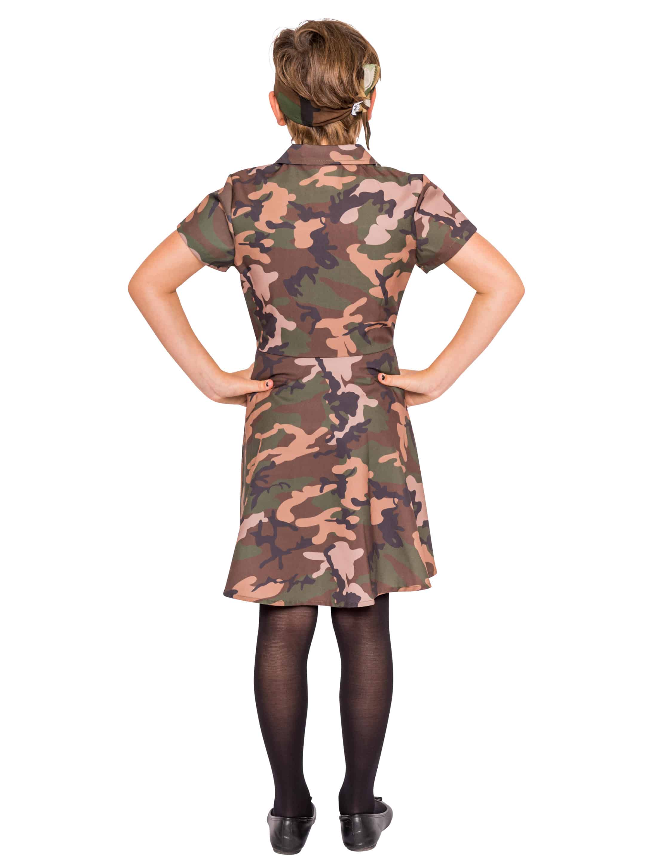 Kleid Kinder Mädchen camouflage 140