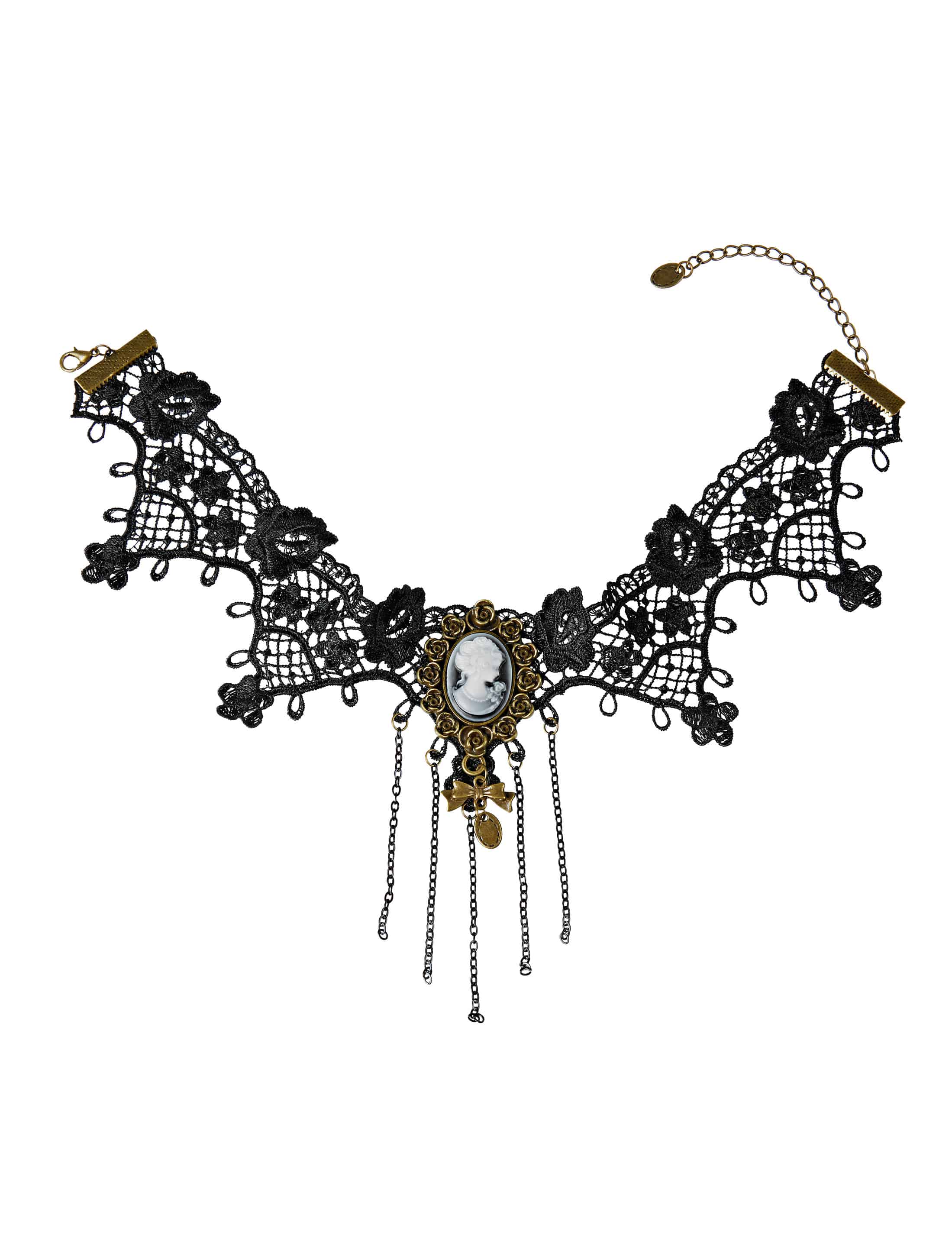 Halsband Spitze Kamee