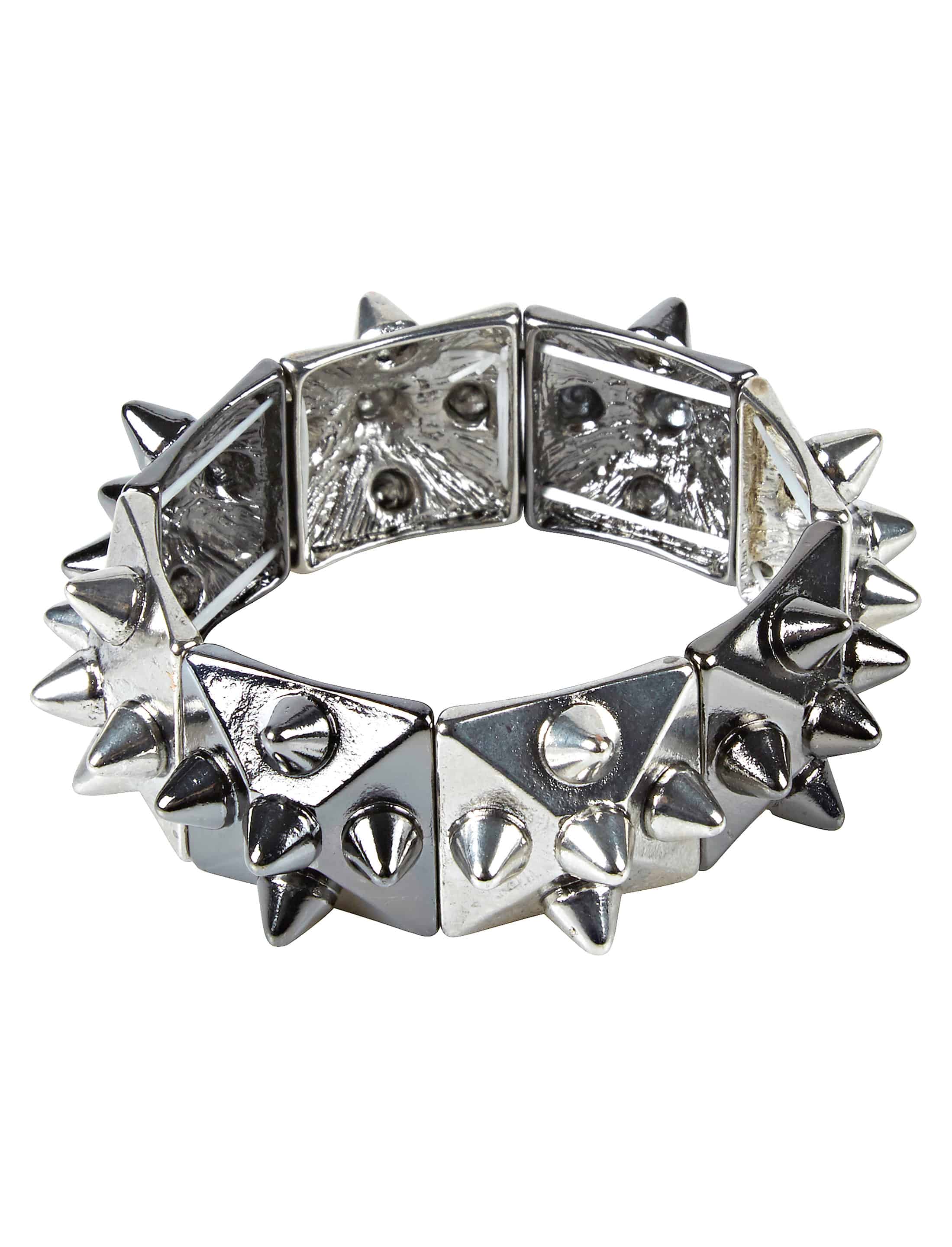 Armband mit Nieten silber/schwarz