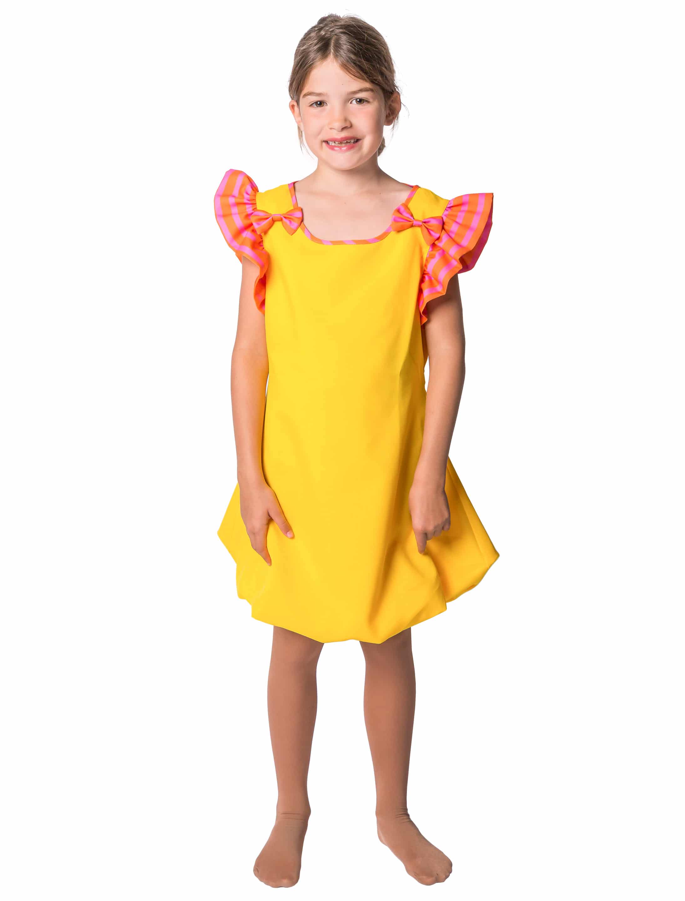 Kleid Bobi Kinder Mädchen gelb 128