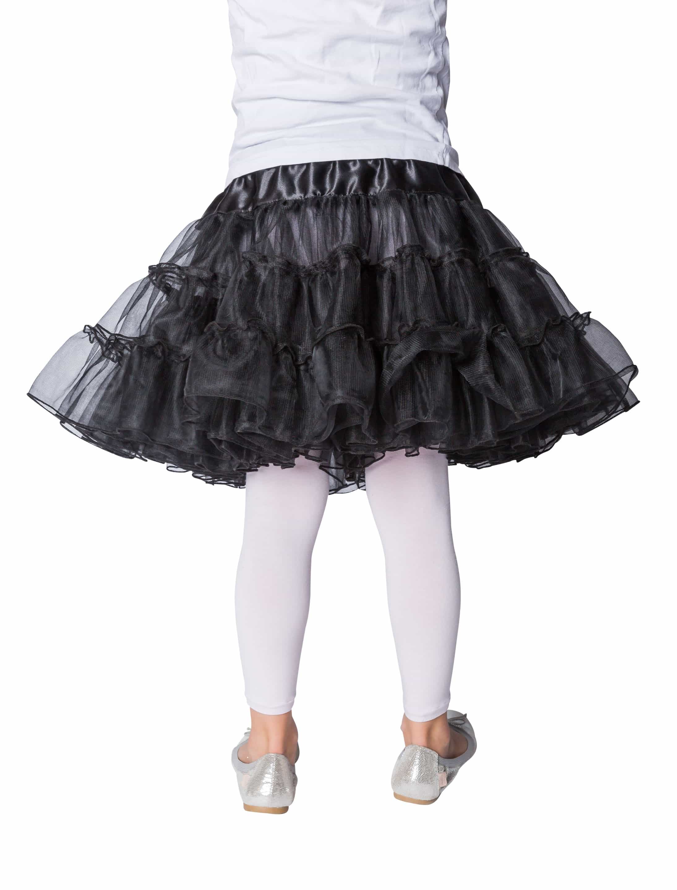 Petticoat Kinder Mädchen schwarz one size