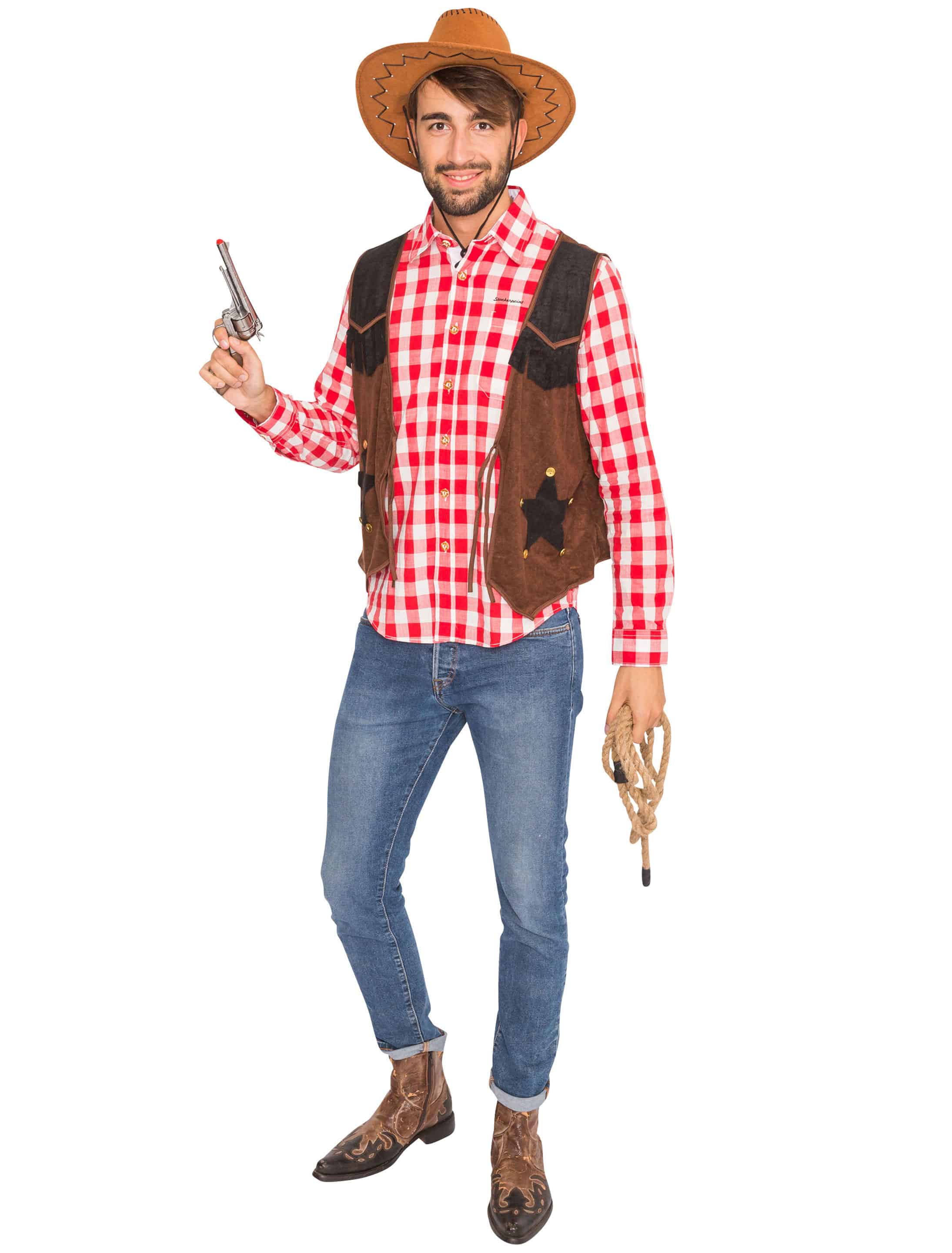 Weste Cowboy braun 64 Weste Cowboy braun 64