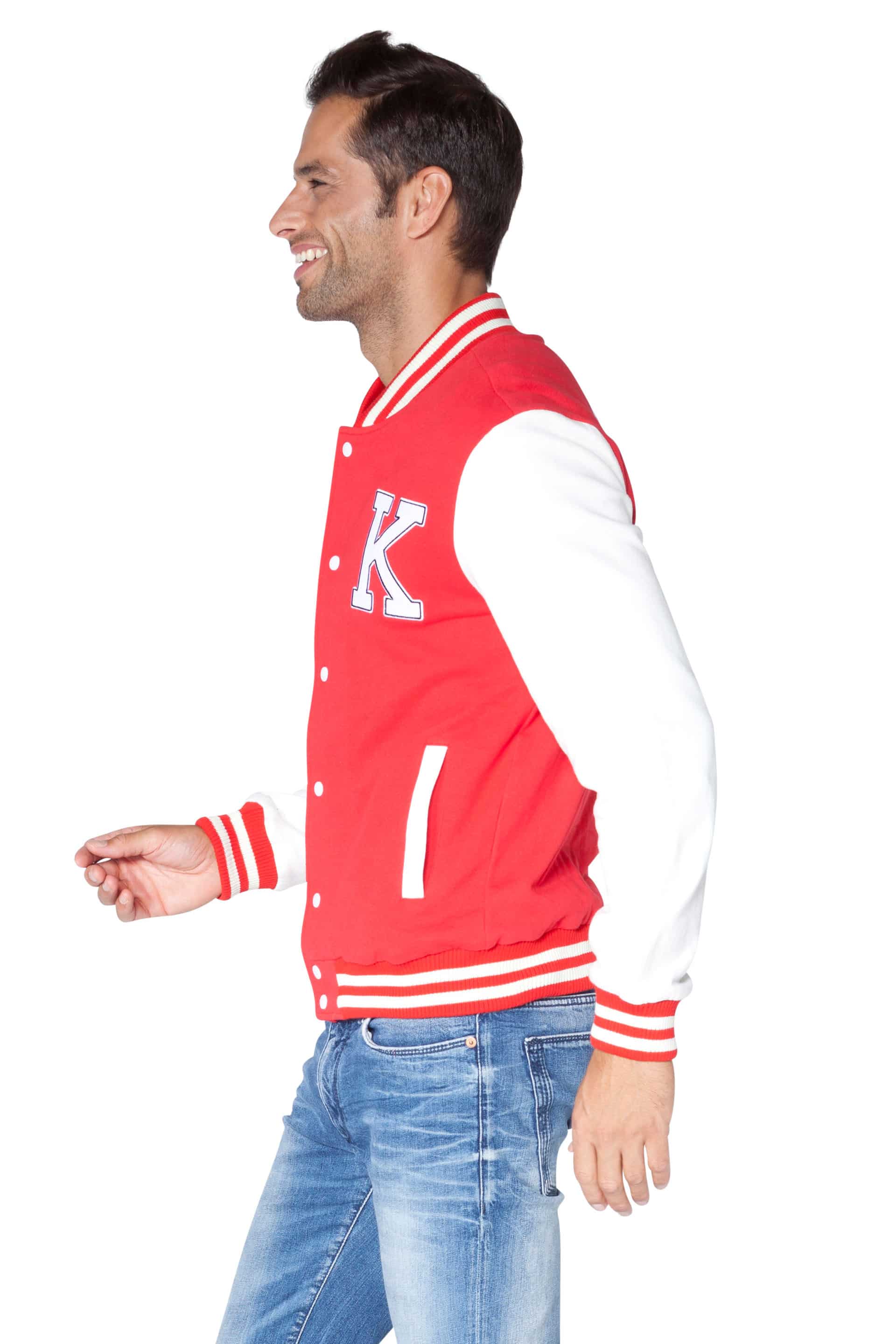 Collegejacke Köln rot/weiß XXL