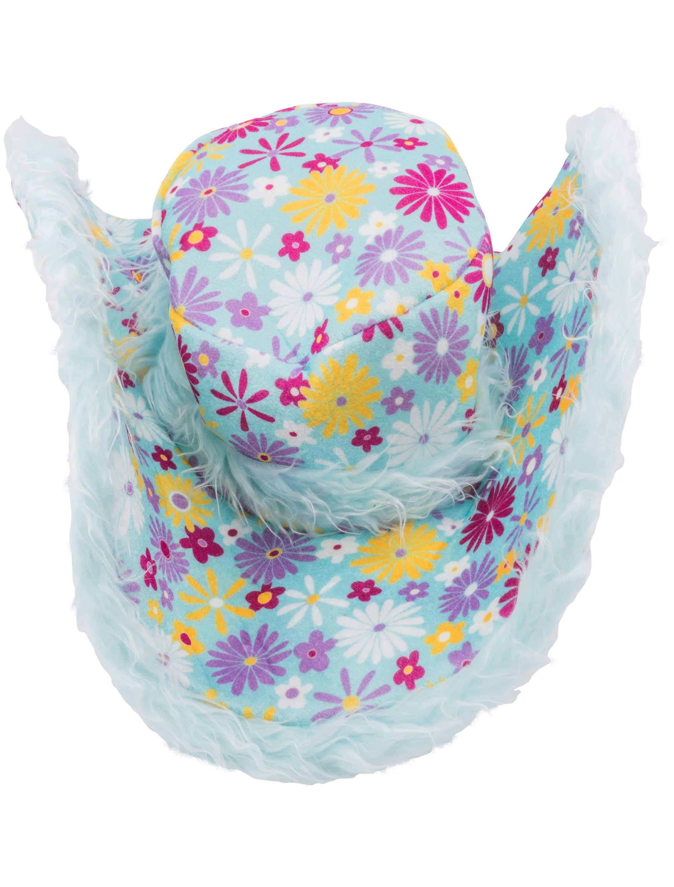 Hut Hippie Blumen blau one size Hut Hippie Blumen blau one size