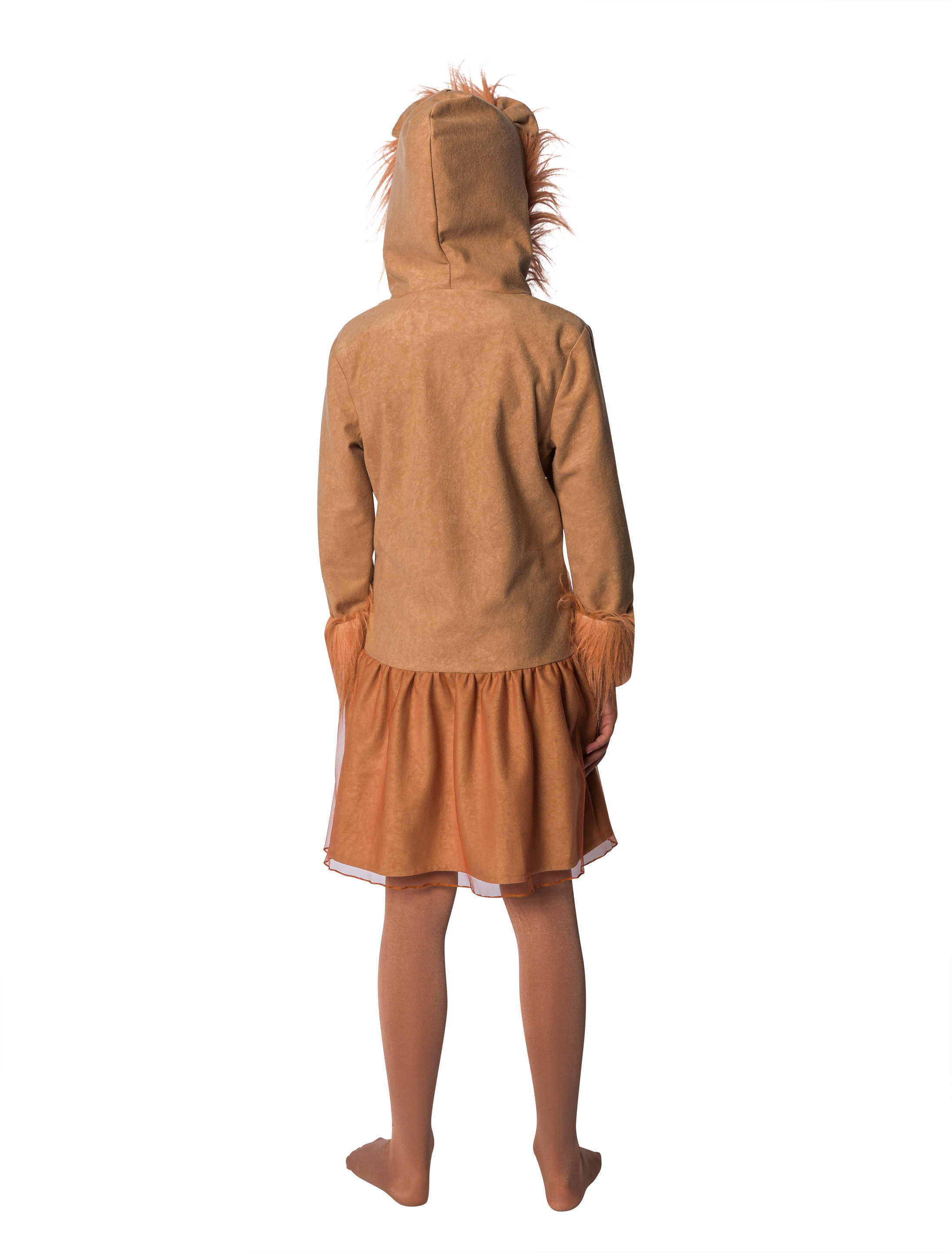 Kleid Löwe Plüsch Kinder braun 128