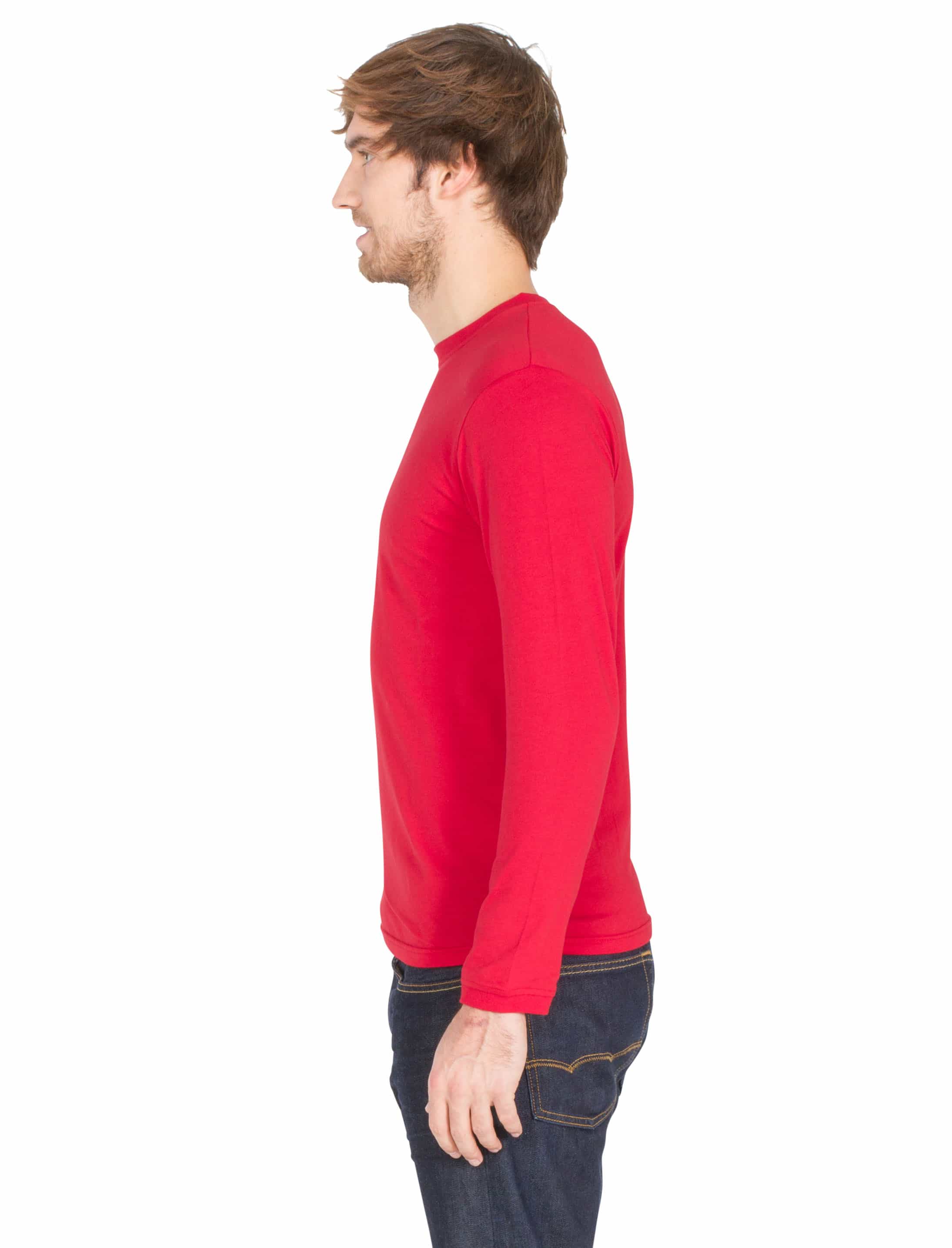 Shirt langarm rot S Shirt langarm rot S