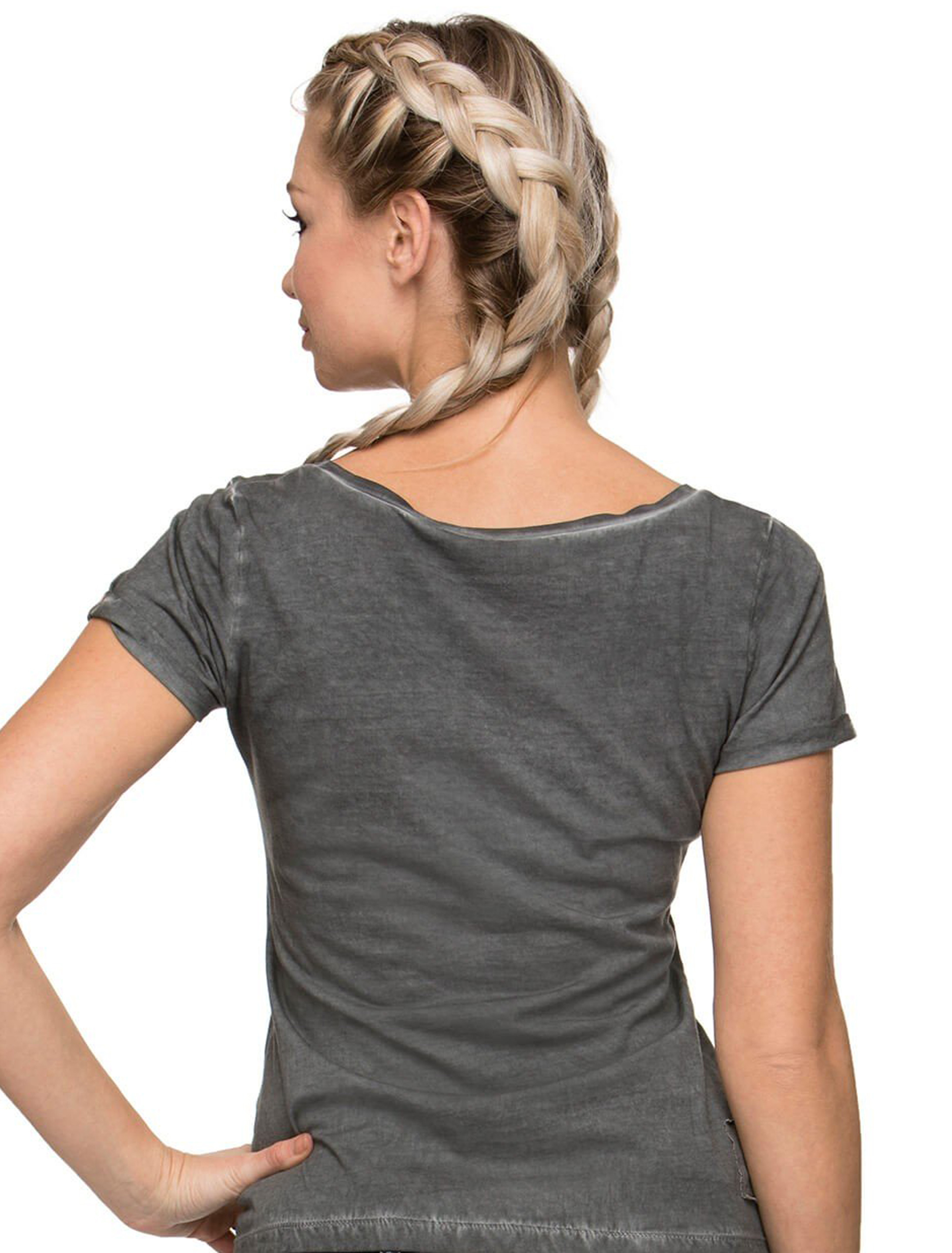 Trachten T-Shirt Gracy Damen grau XL