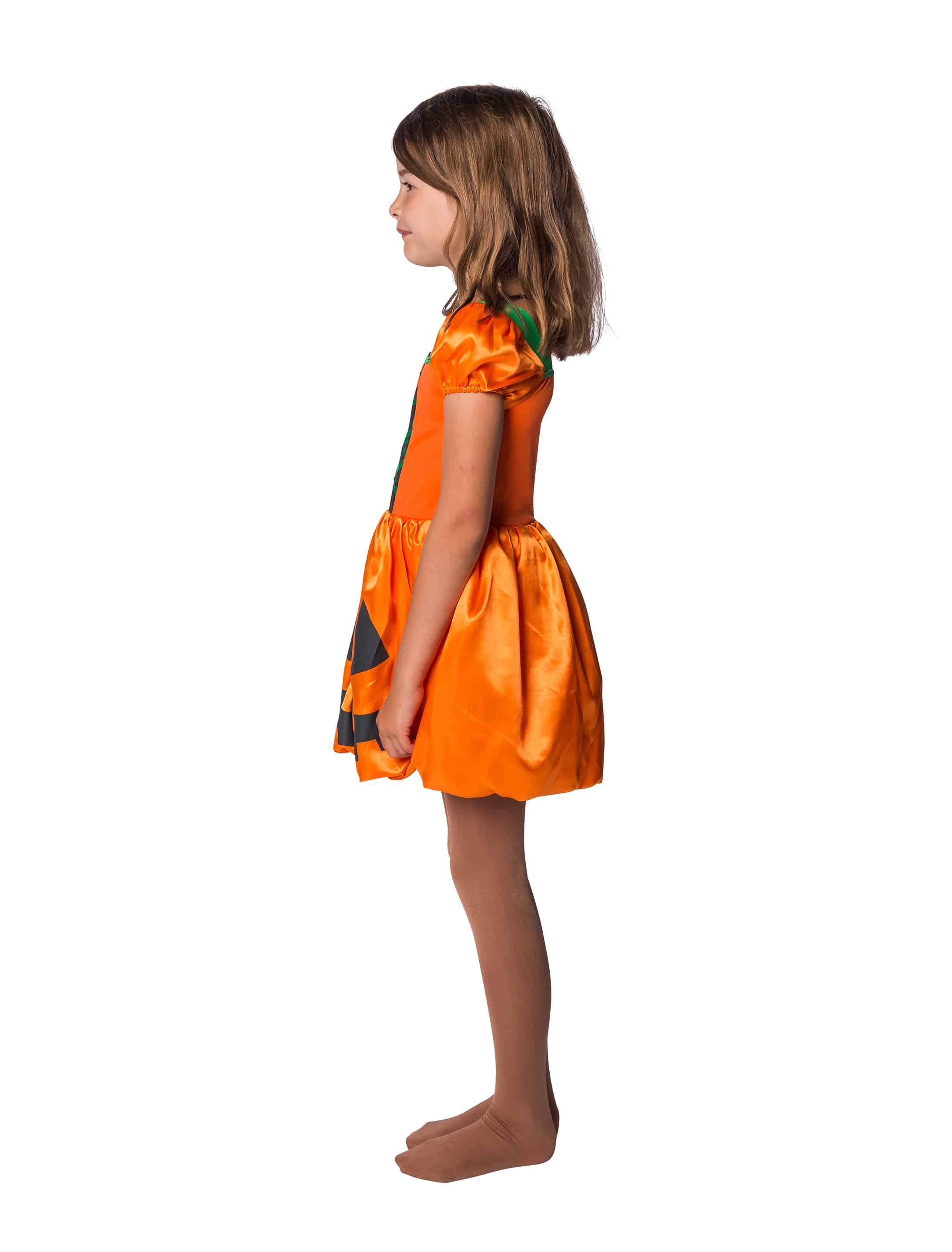 Kleid Kürbis Kinder orange 7-8 Jahre