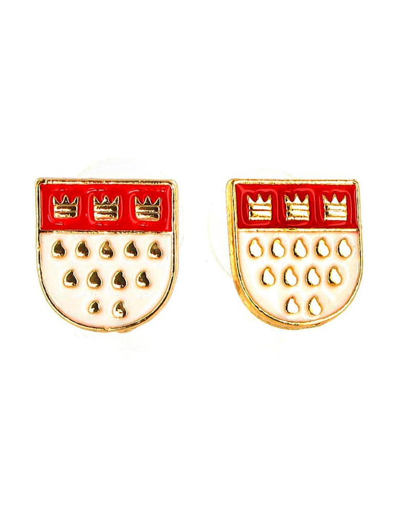 Ohrstecker Kölner Wappen gold Ohrstecker Kölner Wappen gold