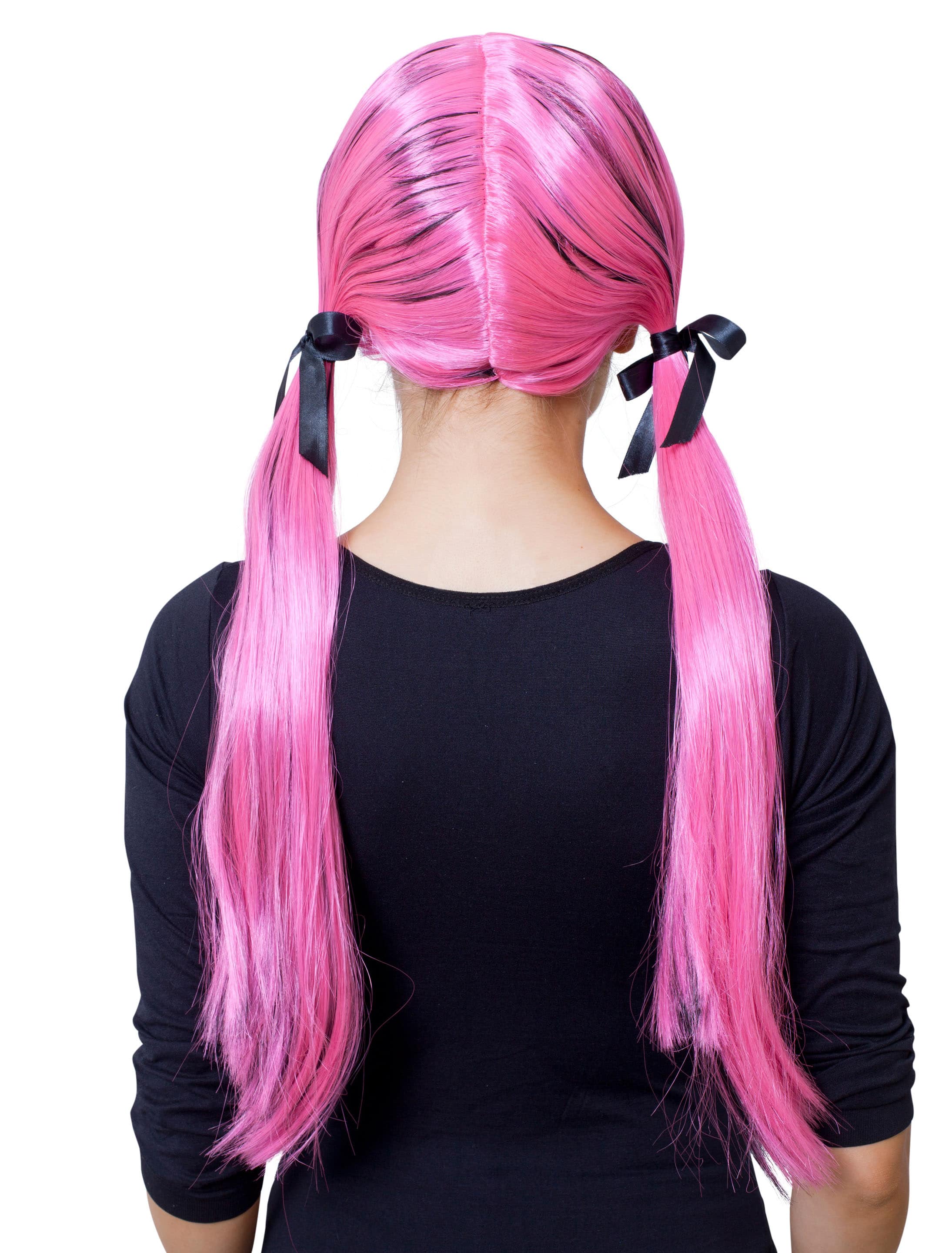 Perücke Anime schwarz/pink Perücke Anime schwarz/pink