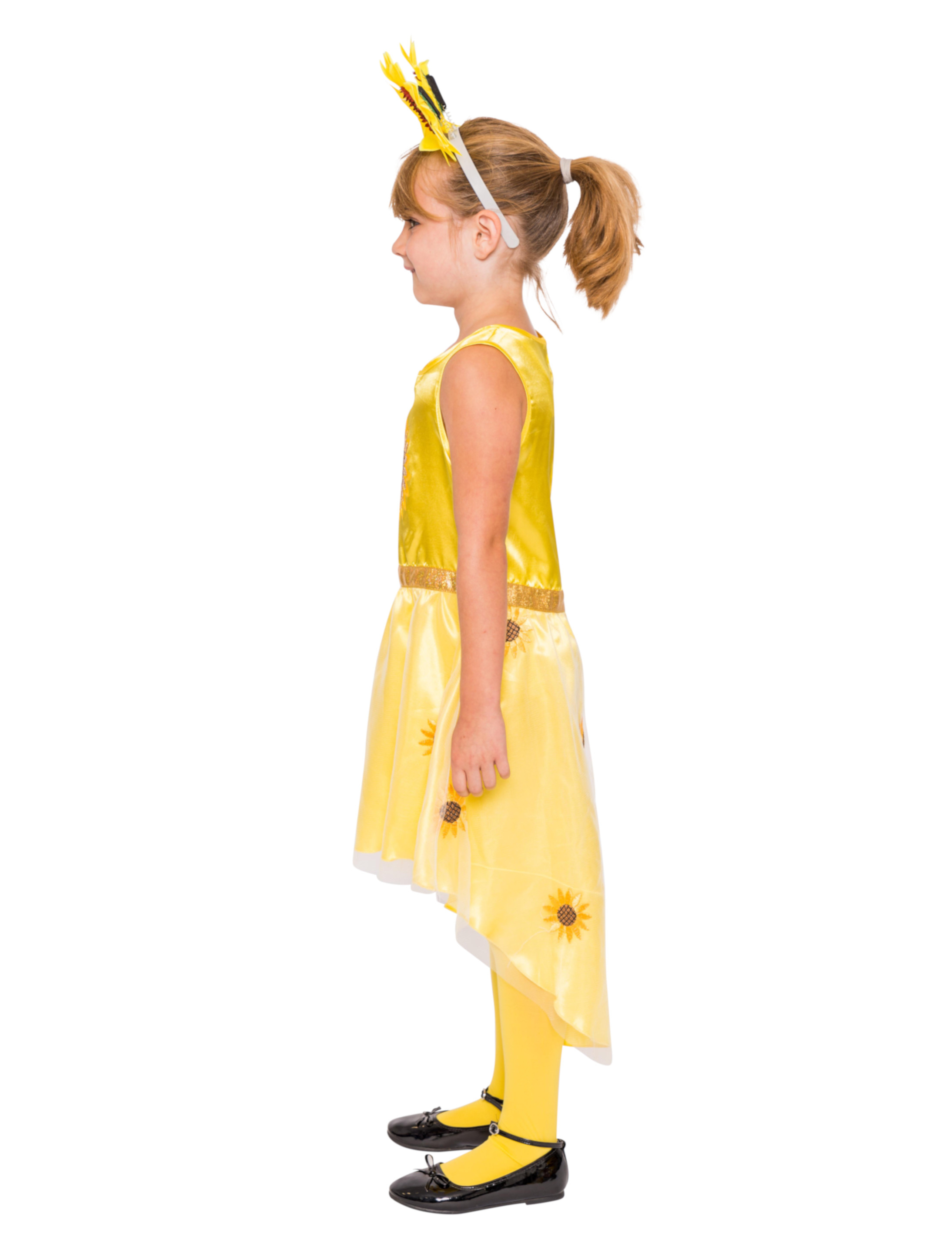 Kleid Sonnenblume Kinder gelb 152