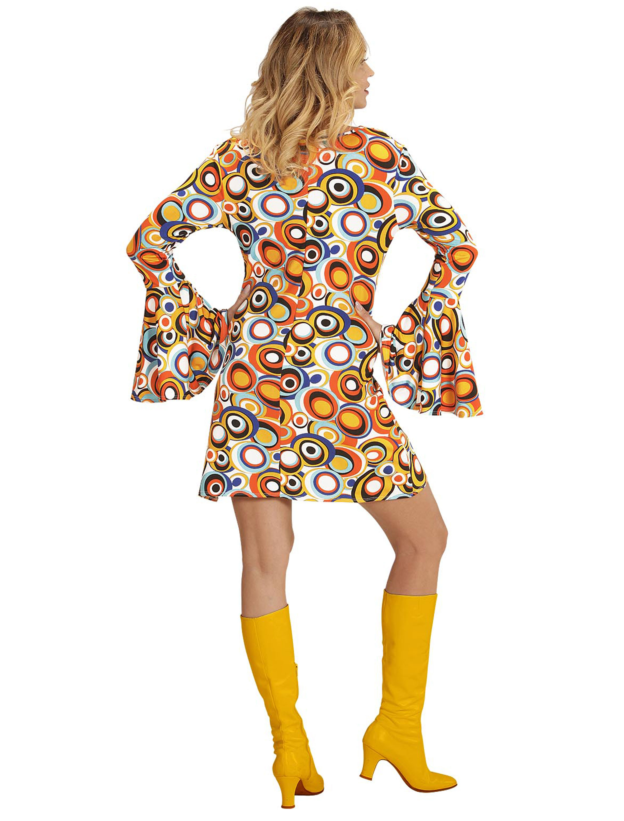 Kleid 70er Bubbles bunt L Kleid 70er Bubbles bunt L