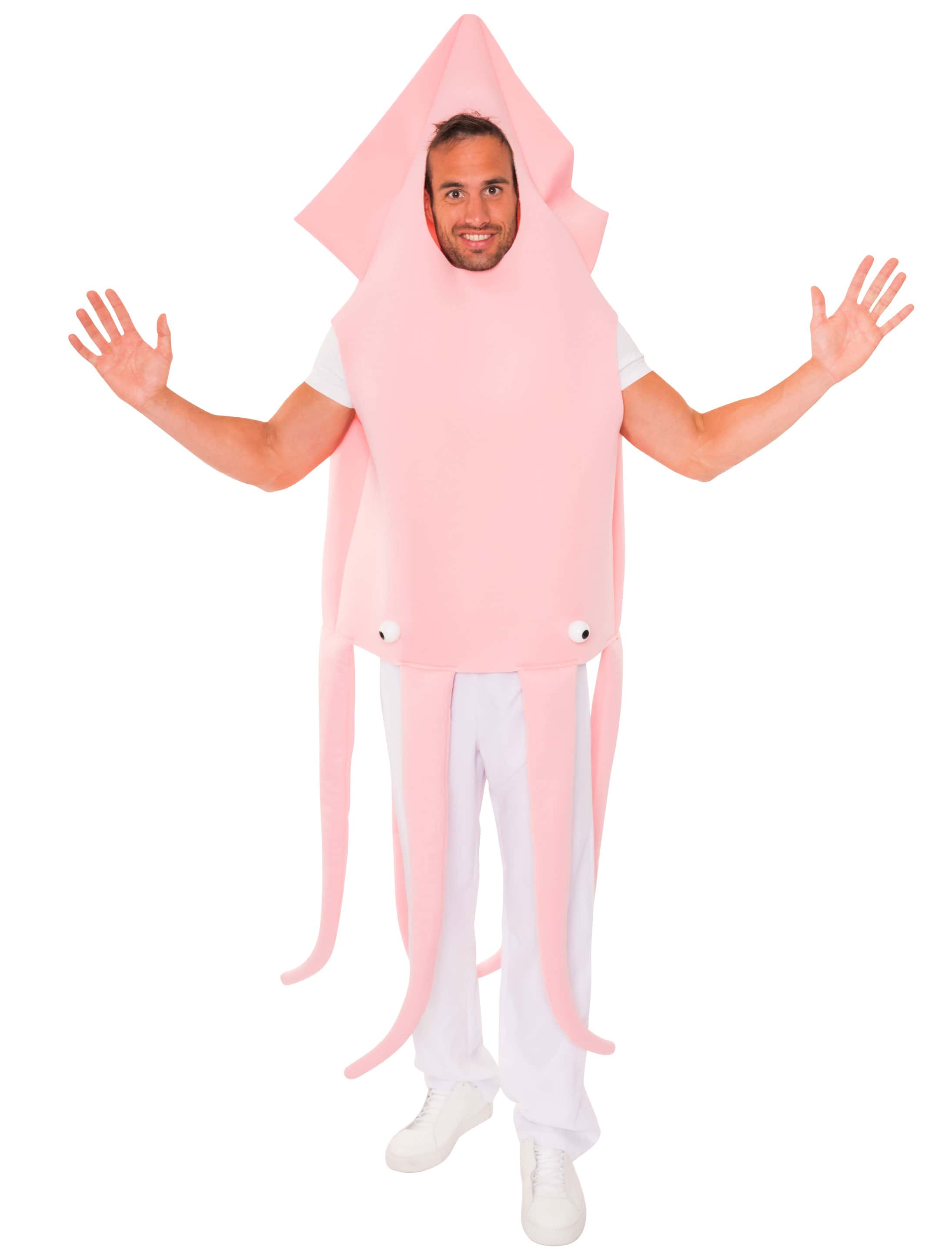 Kostüm Tintenfisch rosa one size