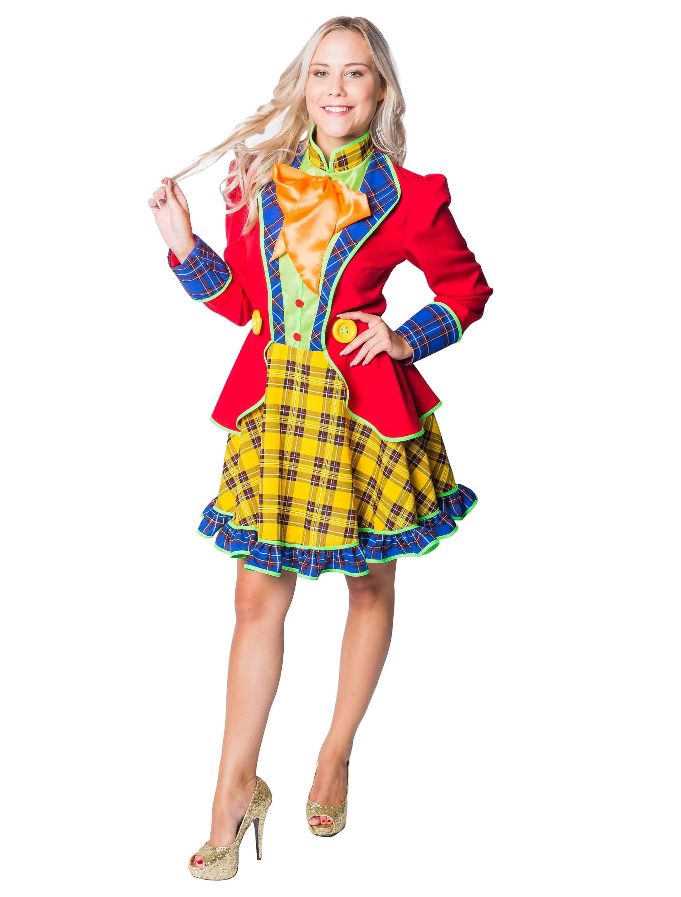 Kleid Clown Pepe Damen bunt 2XL