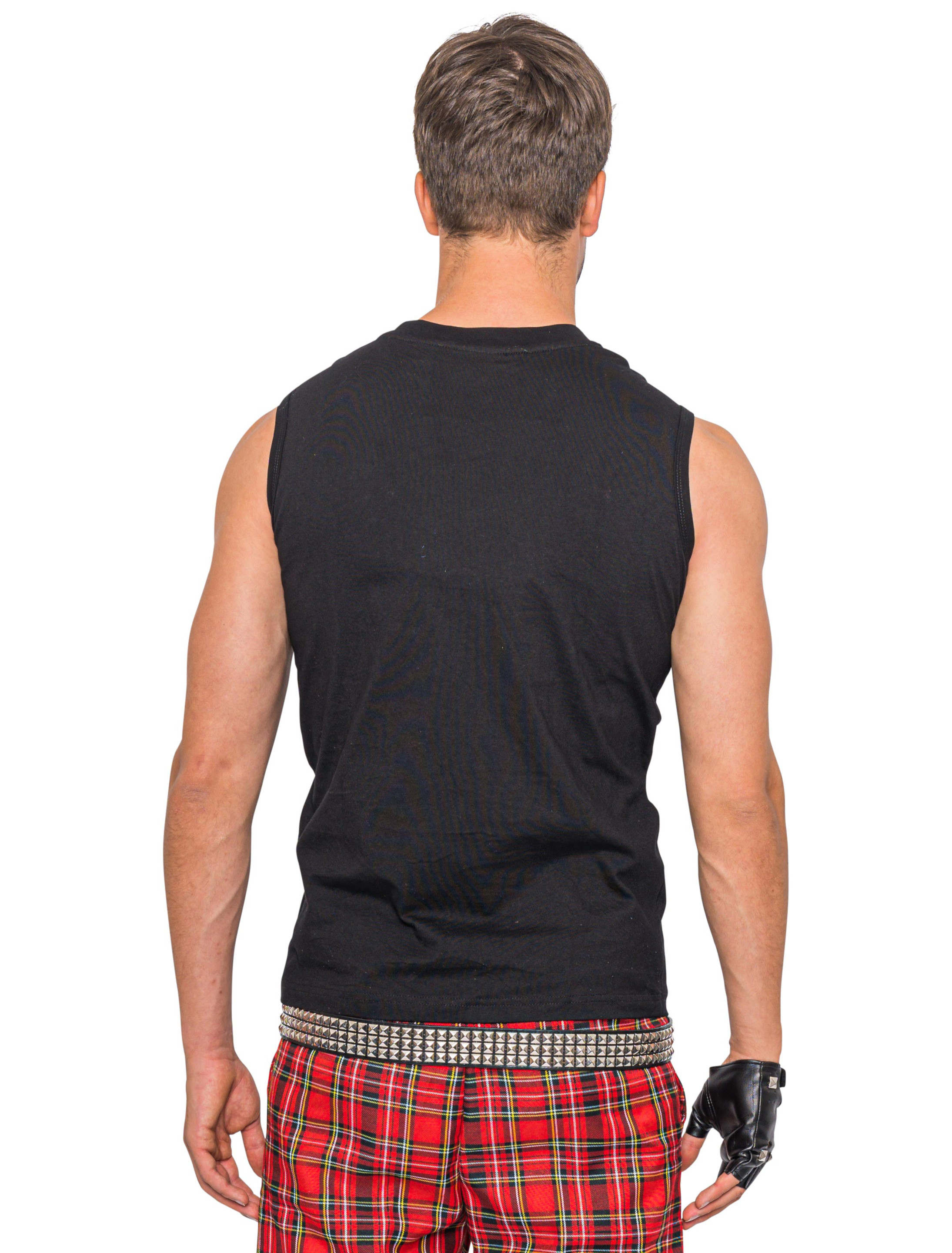 Tank Top Punker Herren Herren schwarz L