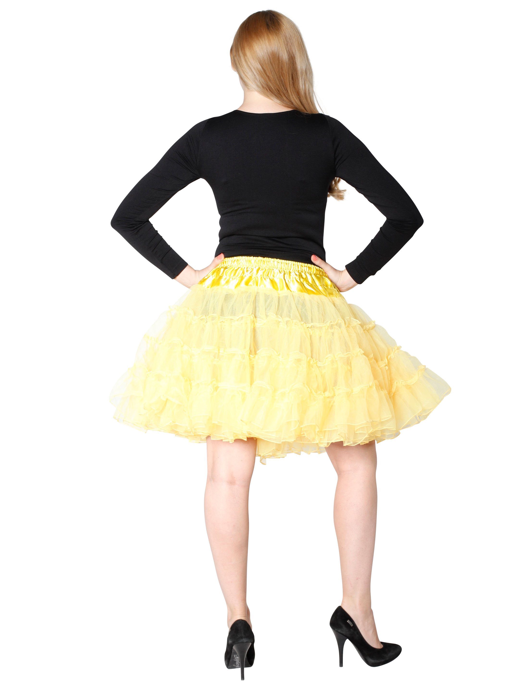 Petticoat de luxe Damen gelb one size