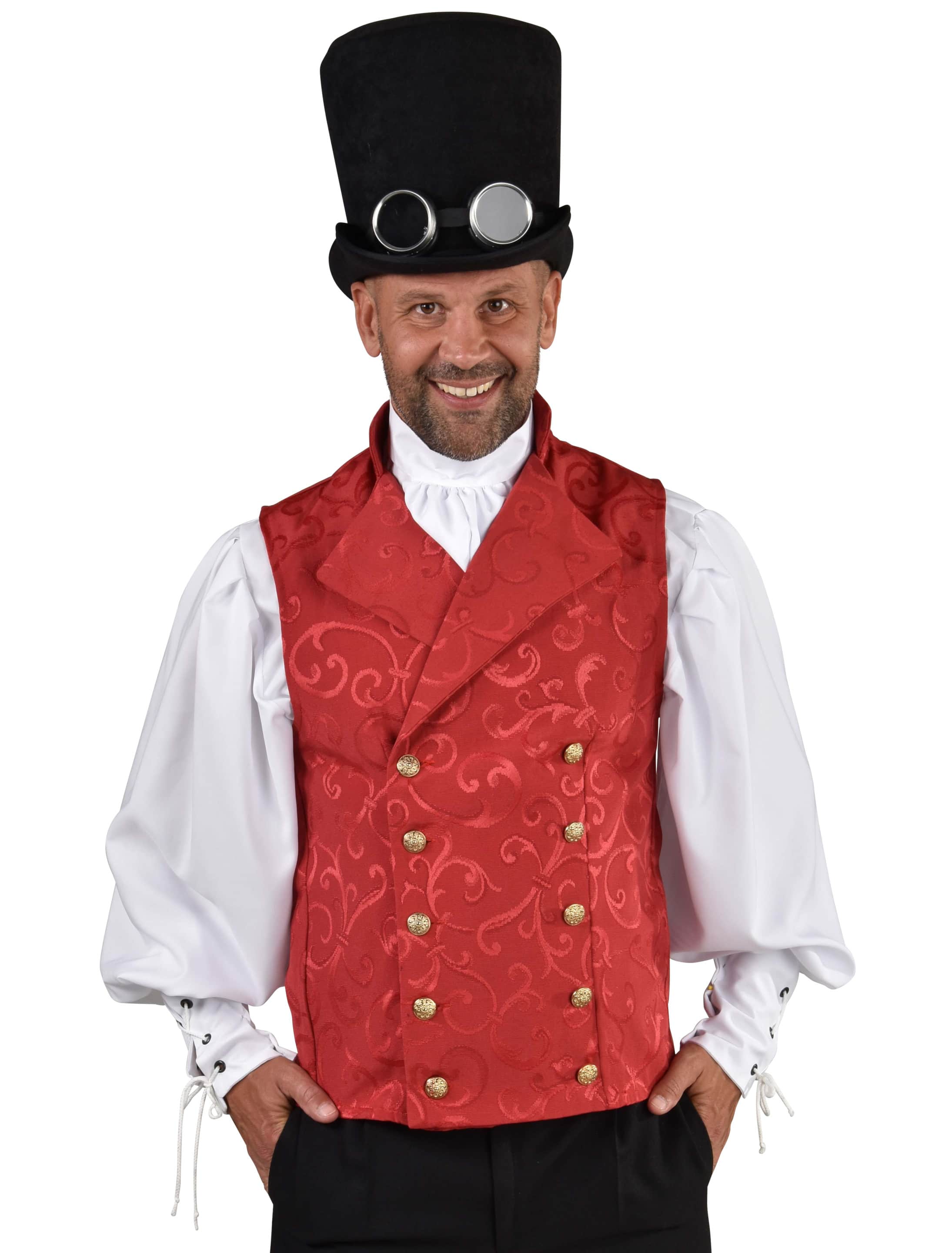 Weste Gothic Herren rot XS/S Weste Gothic Herren rot XS/S