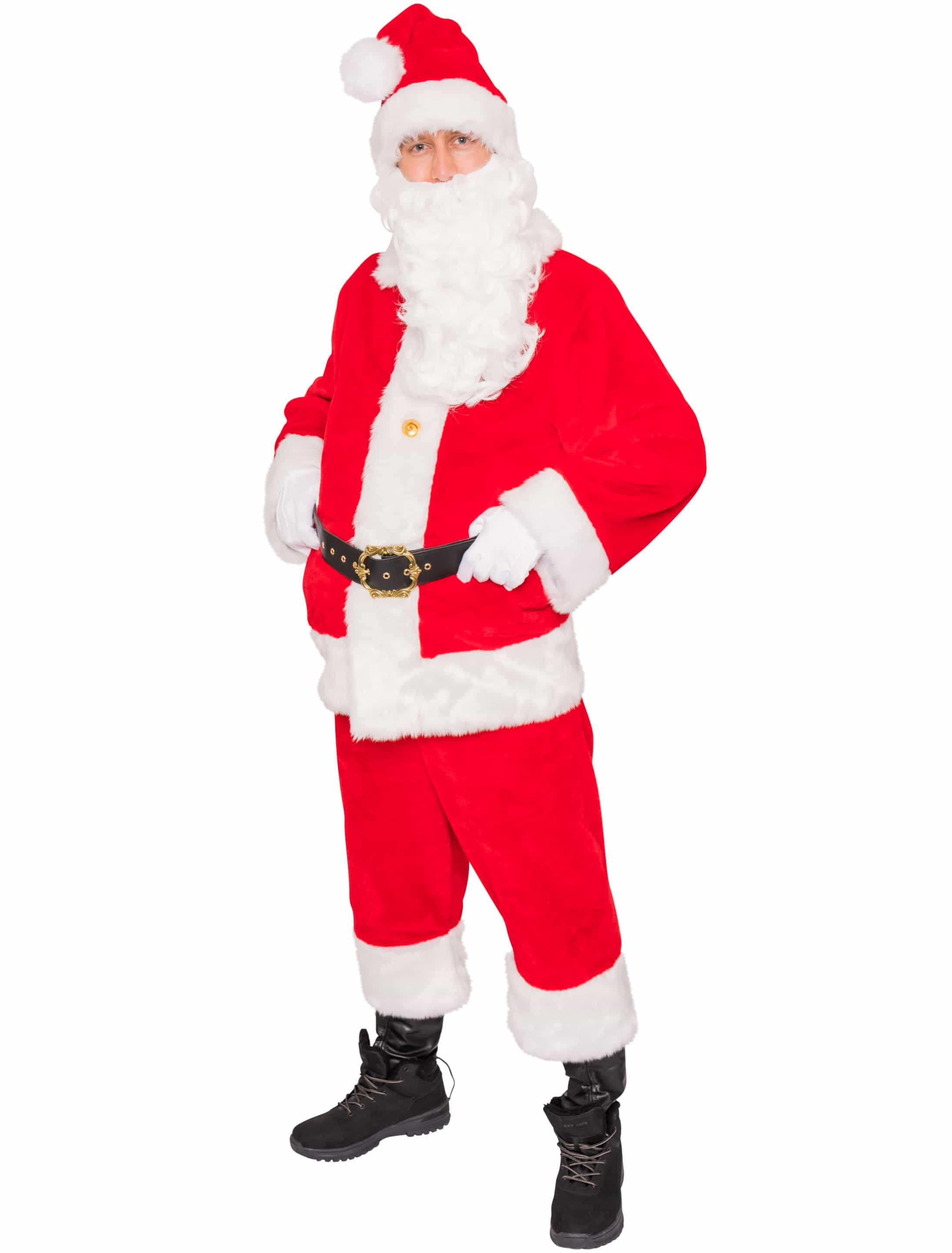 Anzug Weihnachtsmann 4-tlg. rot L/XL