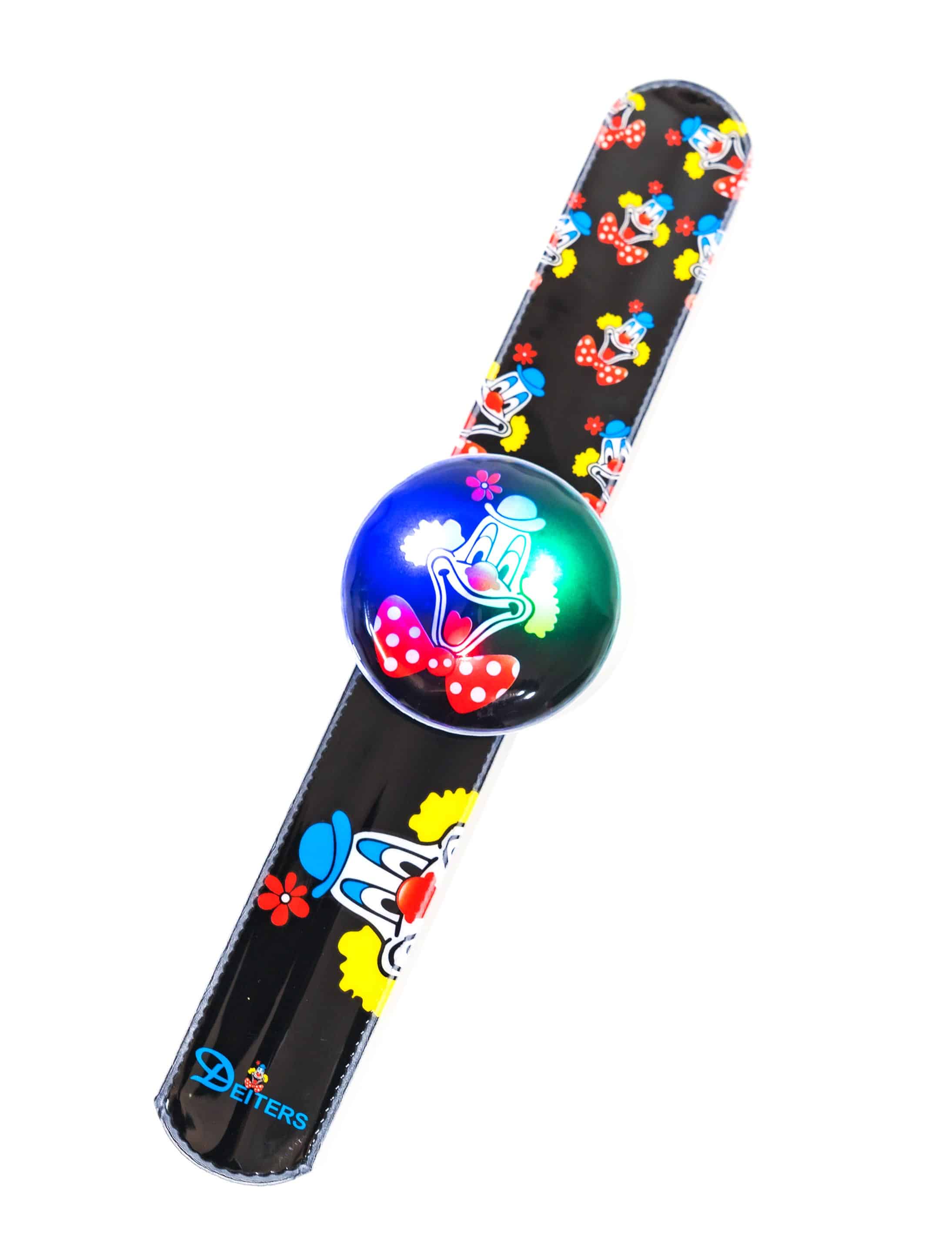 LED Schnapparmband Deiters Clown schwarz