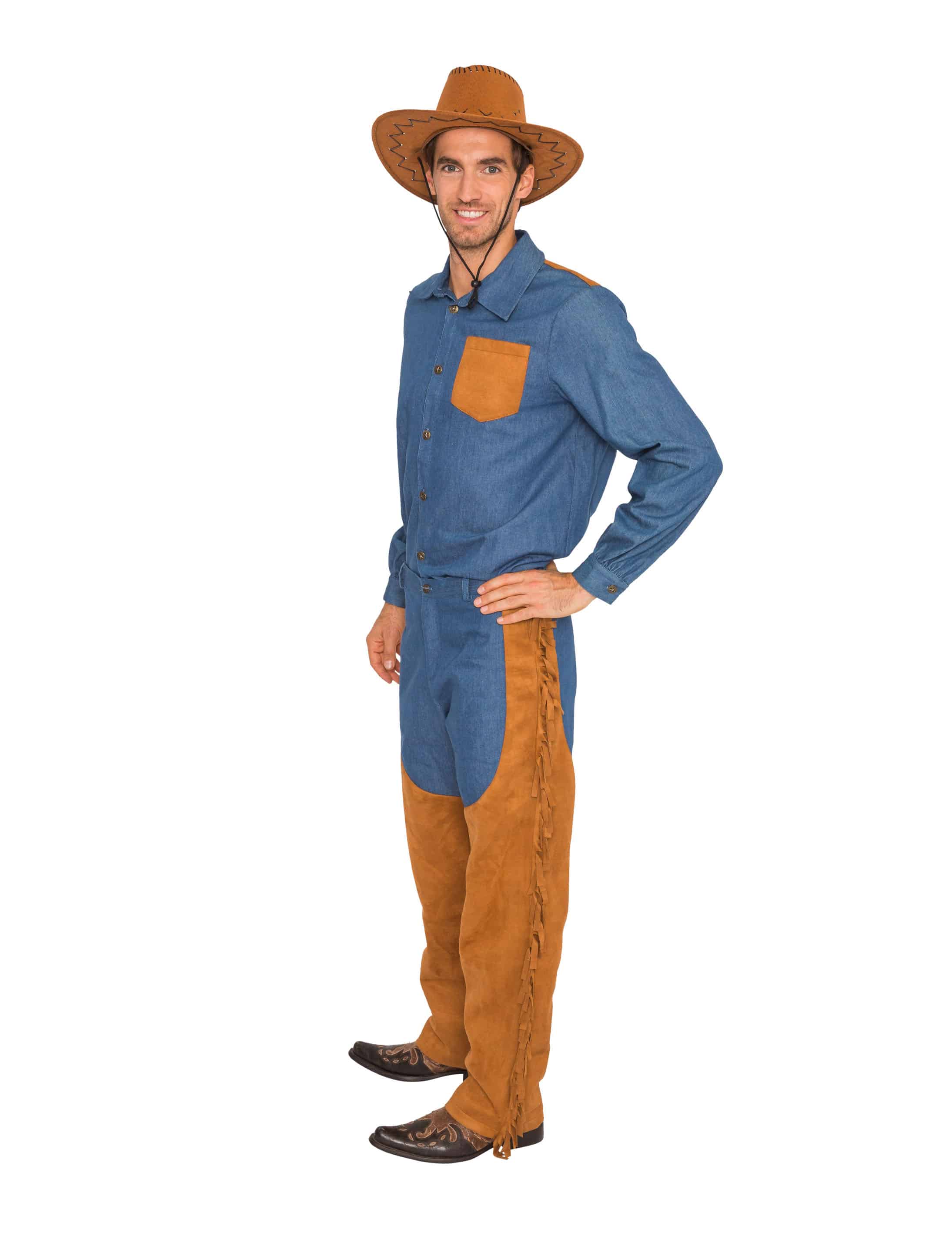 Hose Cowboy Herren dunkelblau 4XL