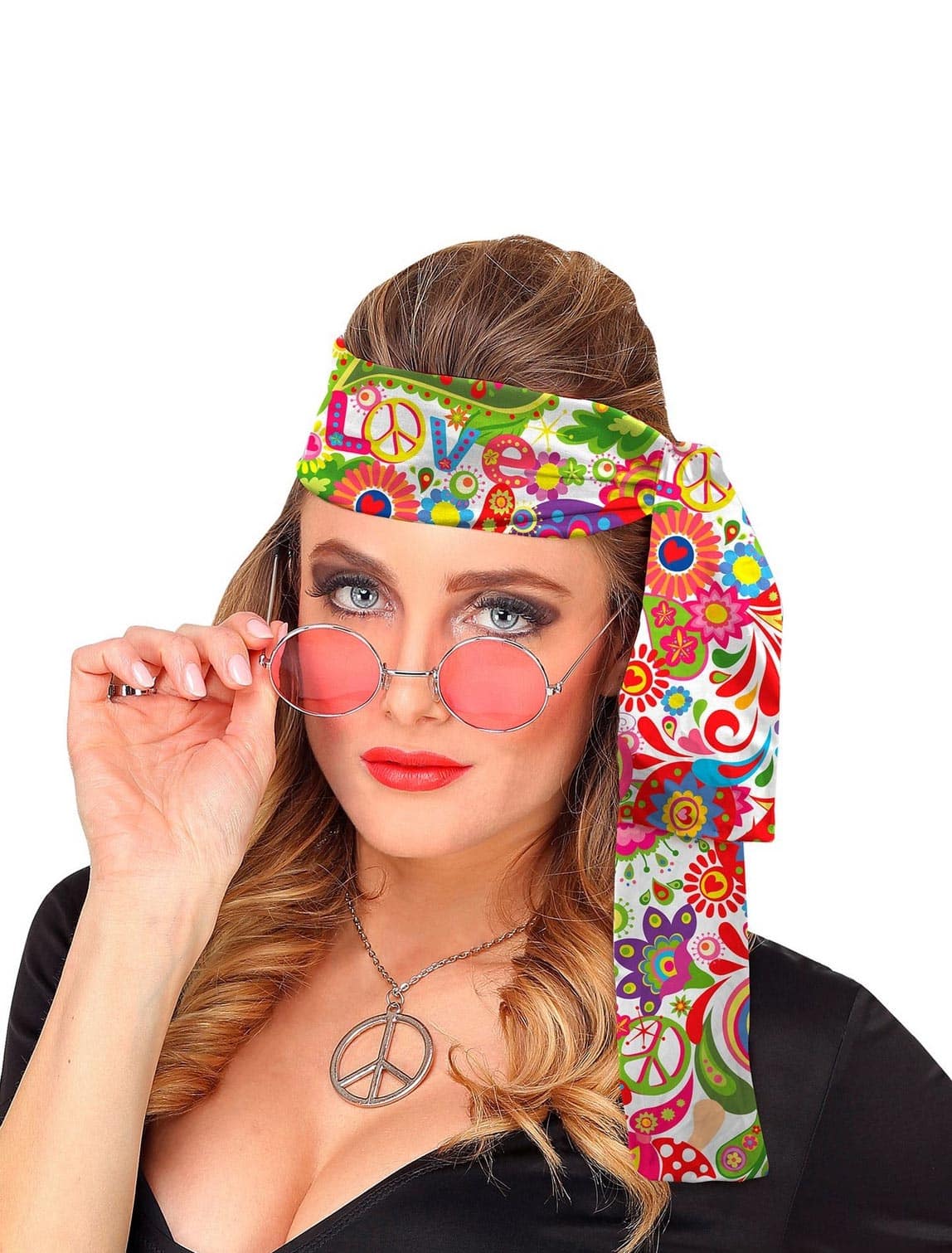 Stirnband 60er Hippie bunt