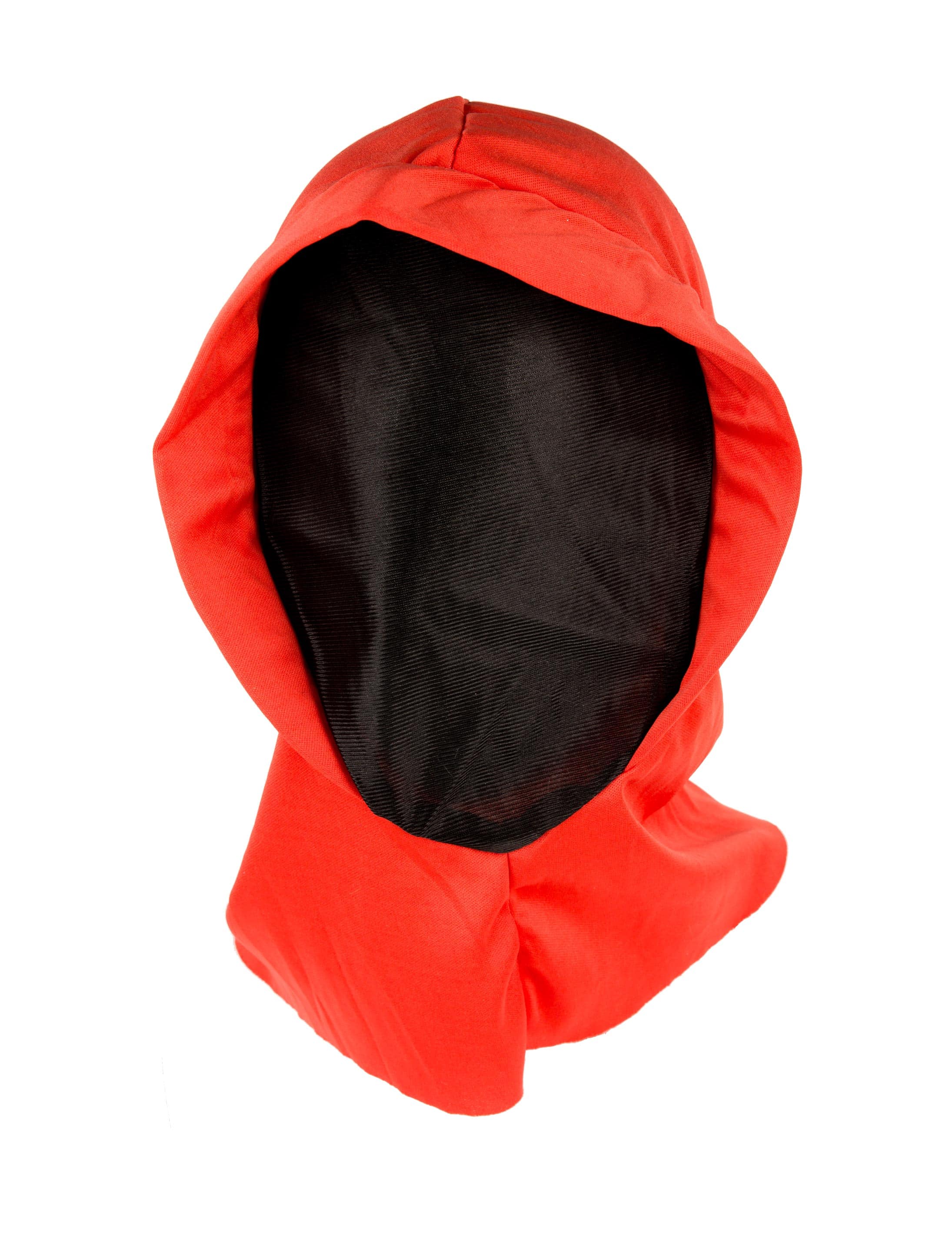 Maske ohne Gesicht rot