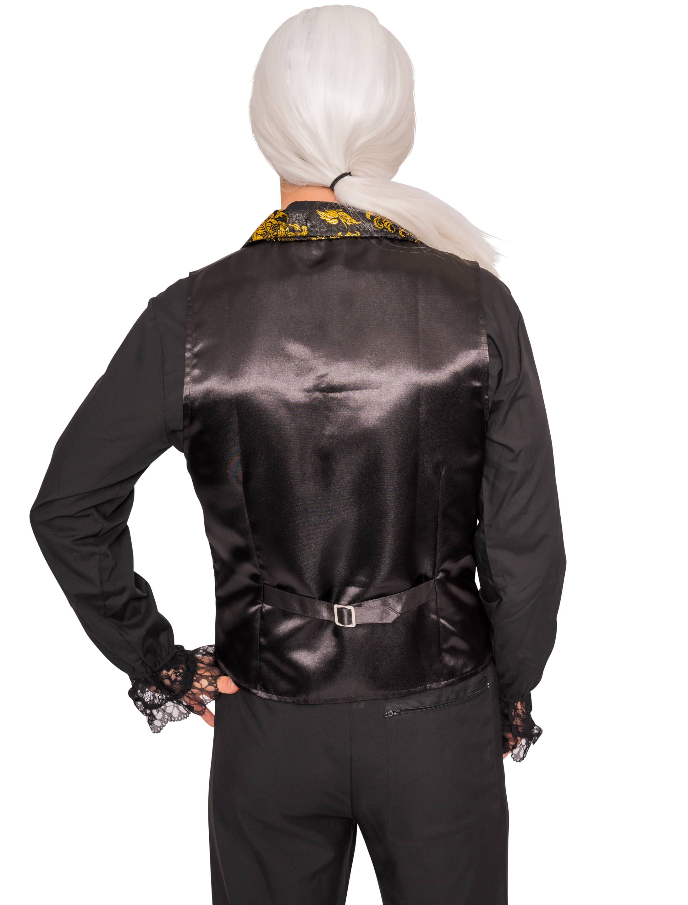 Weste Herren Brokat schwarz/gold 5XL Weste Herren Brokat schwarz/gold 5XL