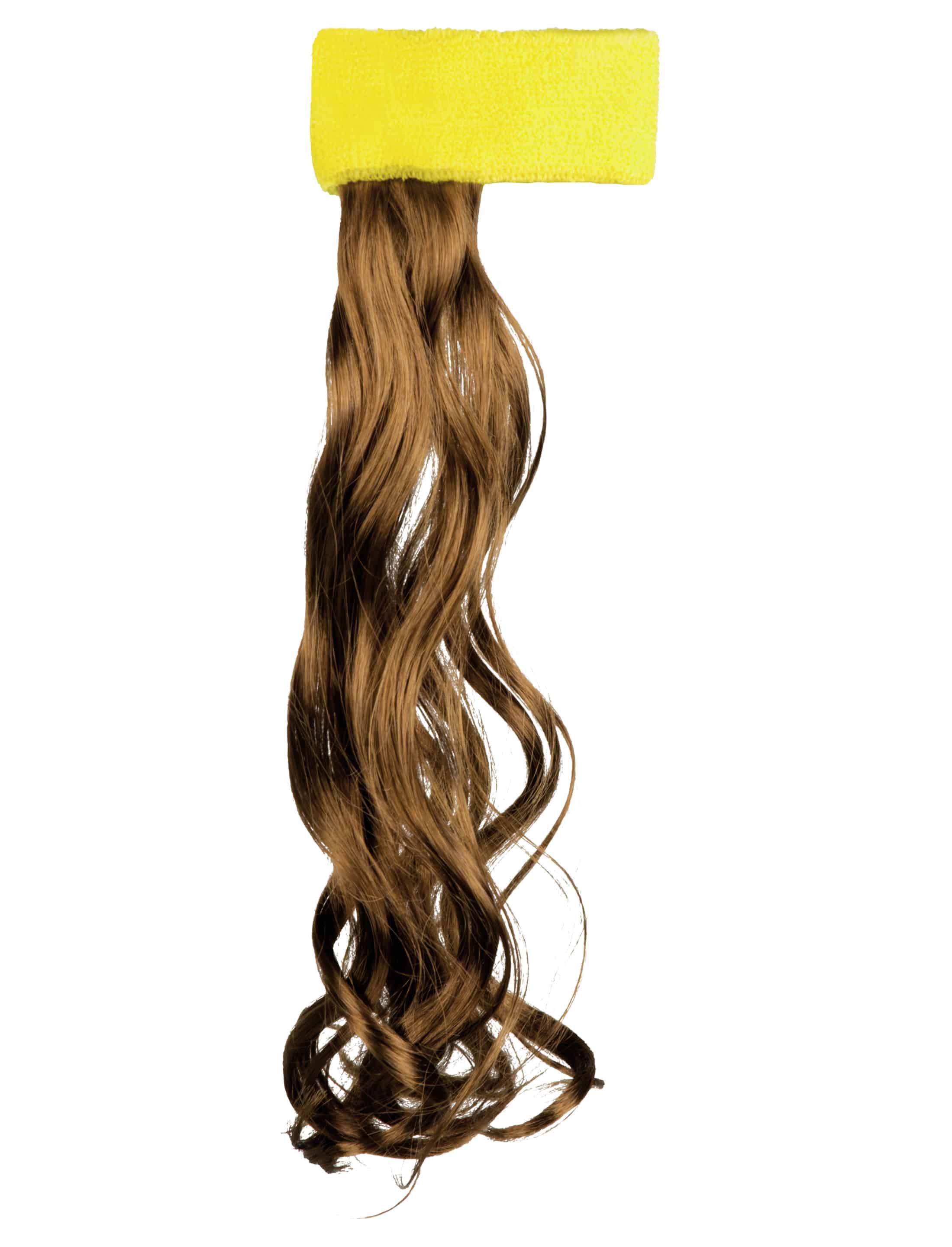Stirnband mit Haaren gelb Stirnband mit Haaren gelb