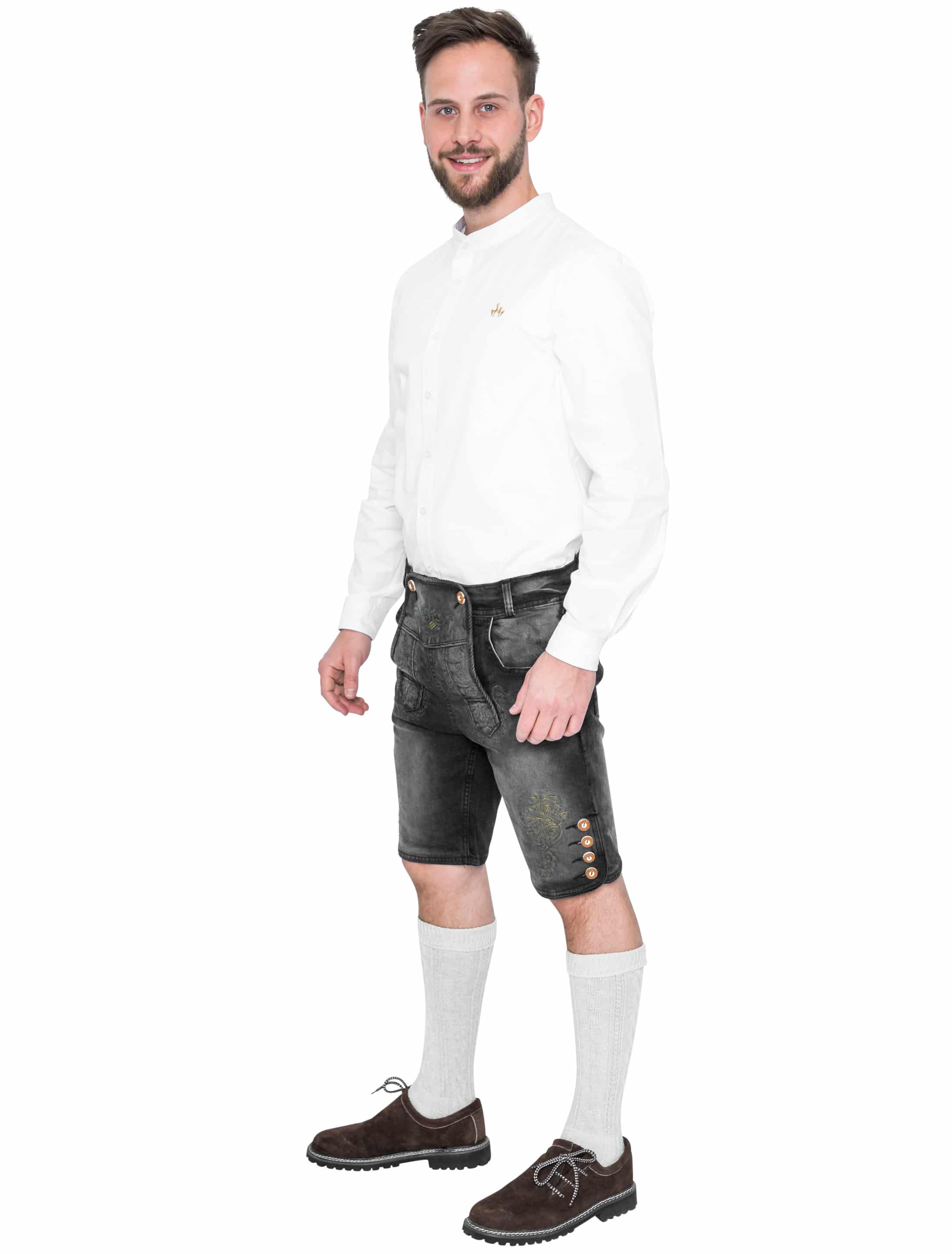 Trachtenjeans Herren schwarz M