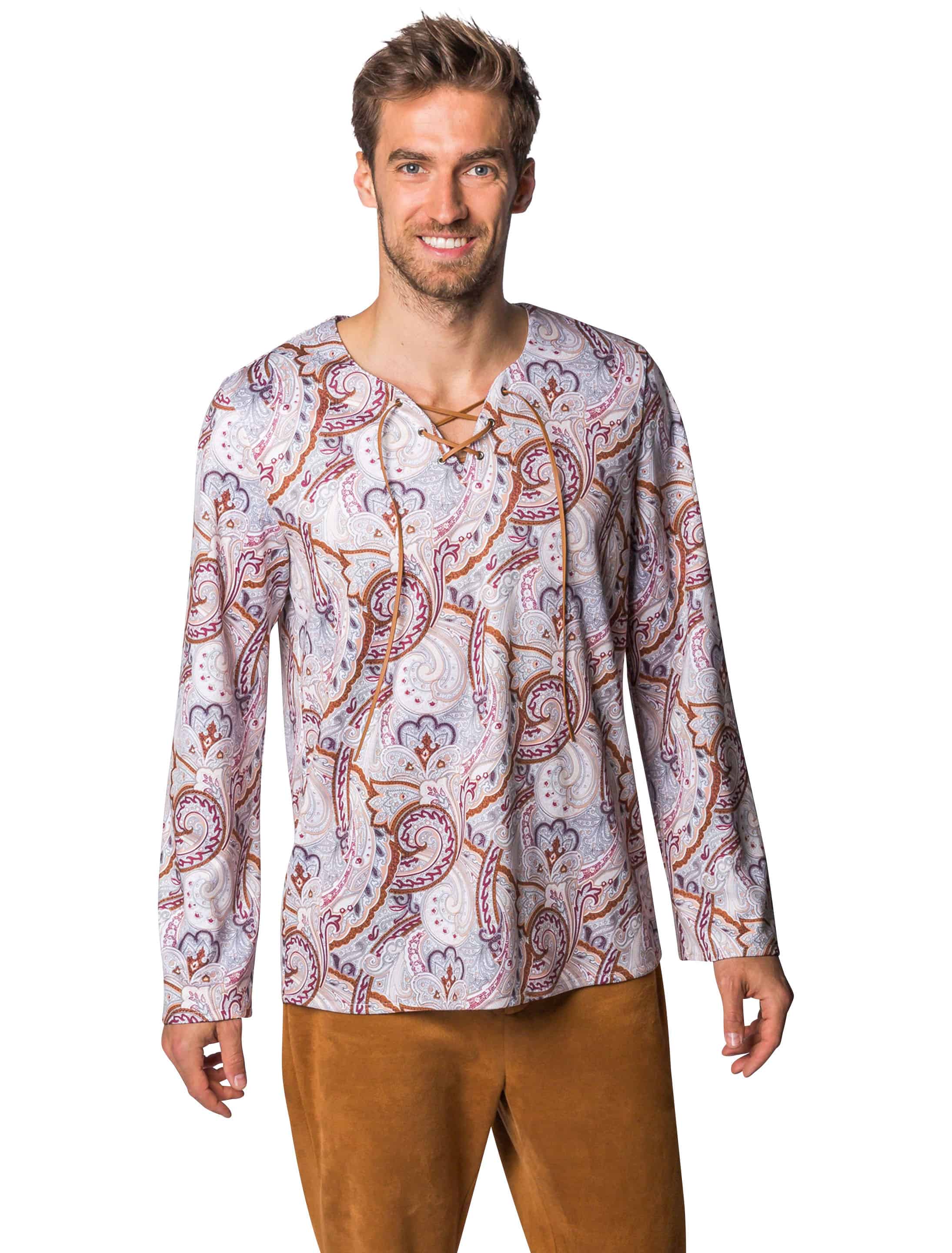 Shirt Hippie Herren braun 2XL/3XL