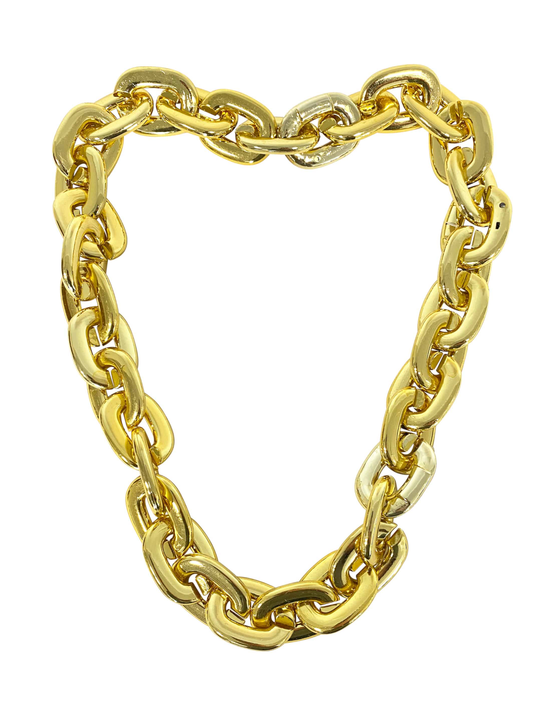 Halskette groß mit LED gold