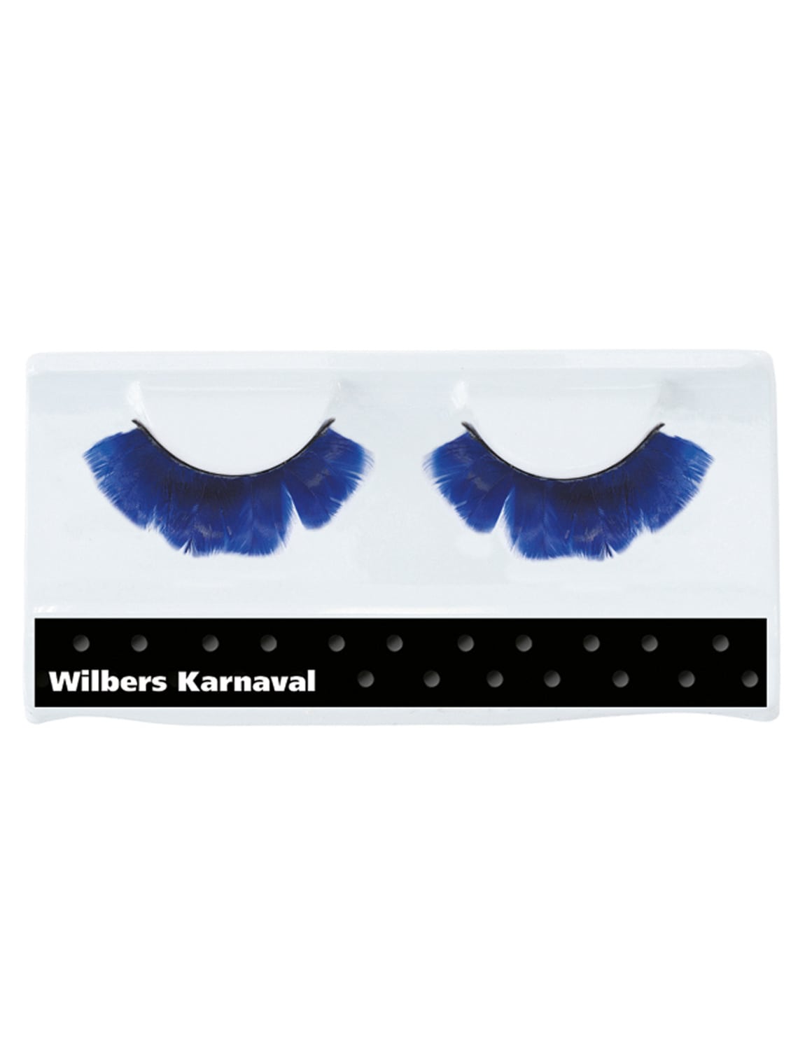 Wimpern Federn blau